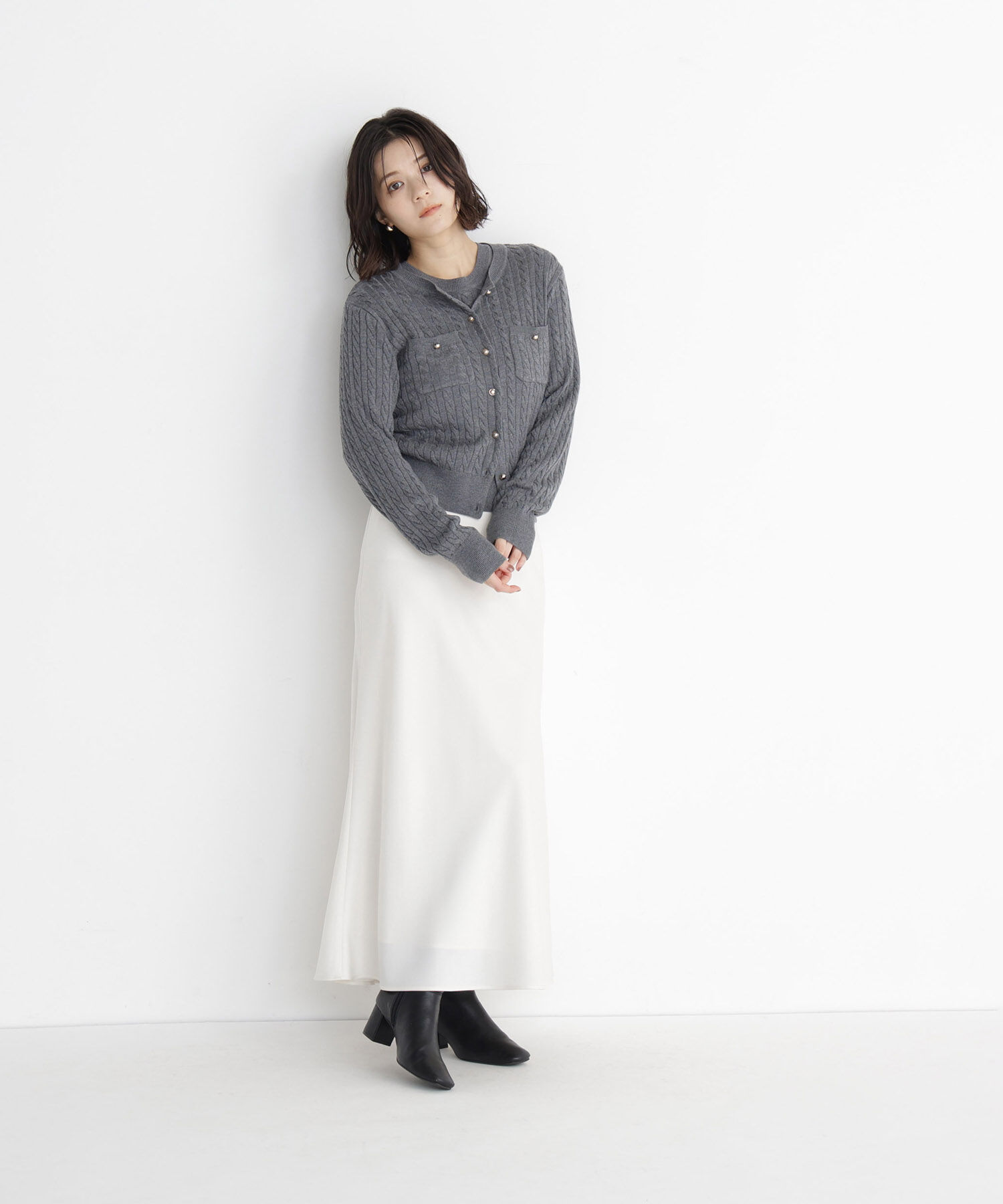  「＜一部店舗・mix.tokyo 限定カラー：レッド＞ミニケーブルアンサンブル 26AW」|ニット・セーター|