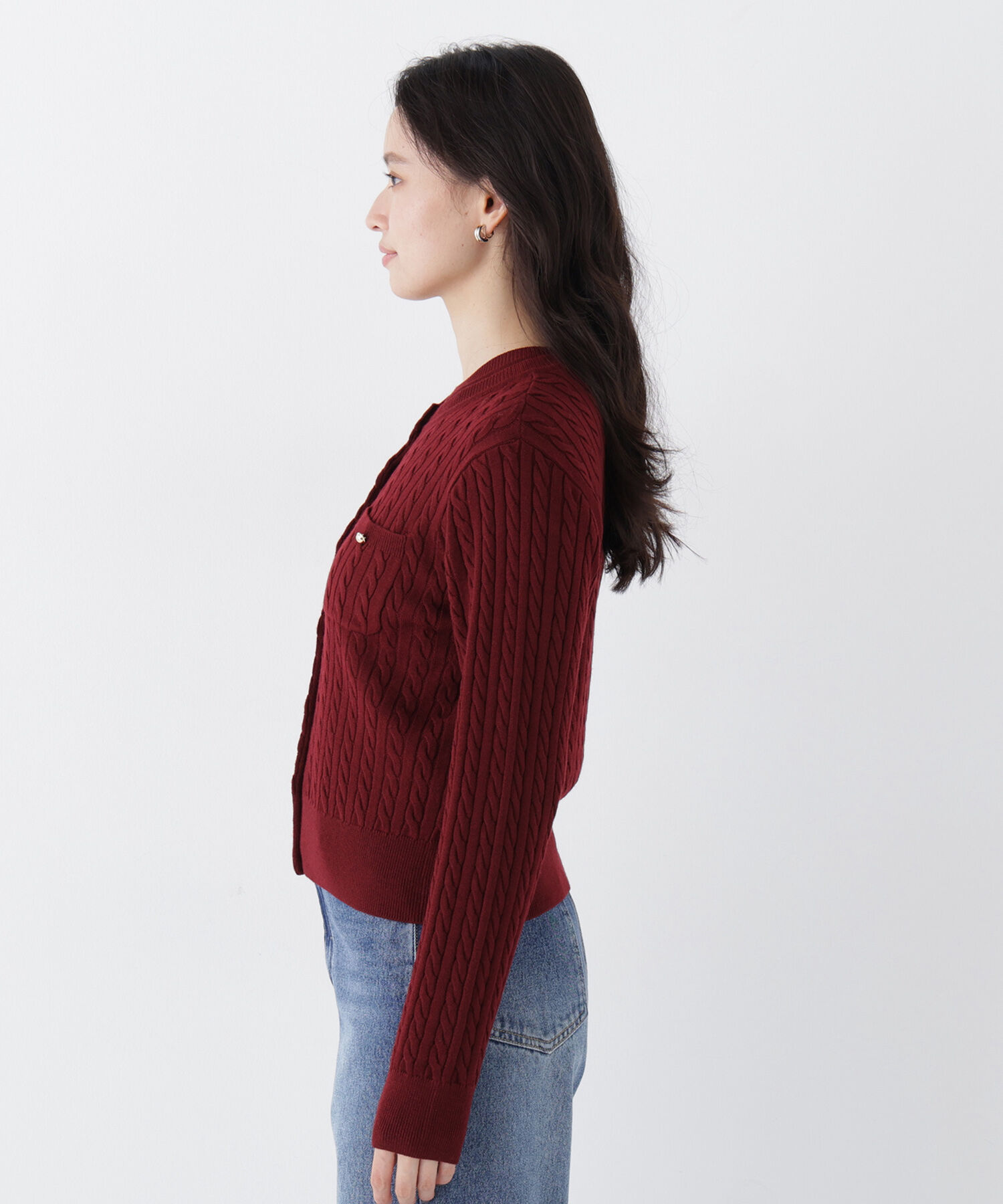  「＜一部店舗・mix.tokyo 限定カラー：レッド＞ミニケーブルアンサンブル 26AW」|ニット・セーター|