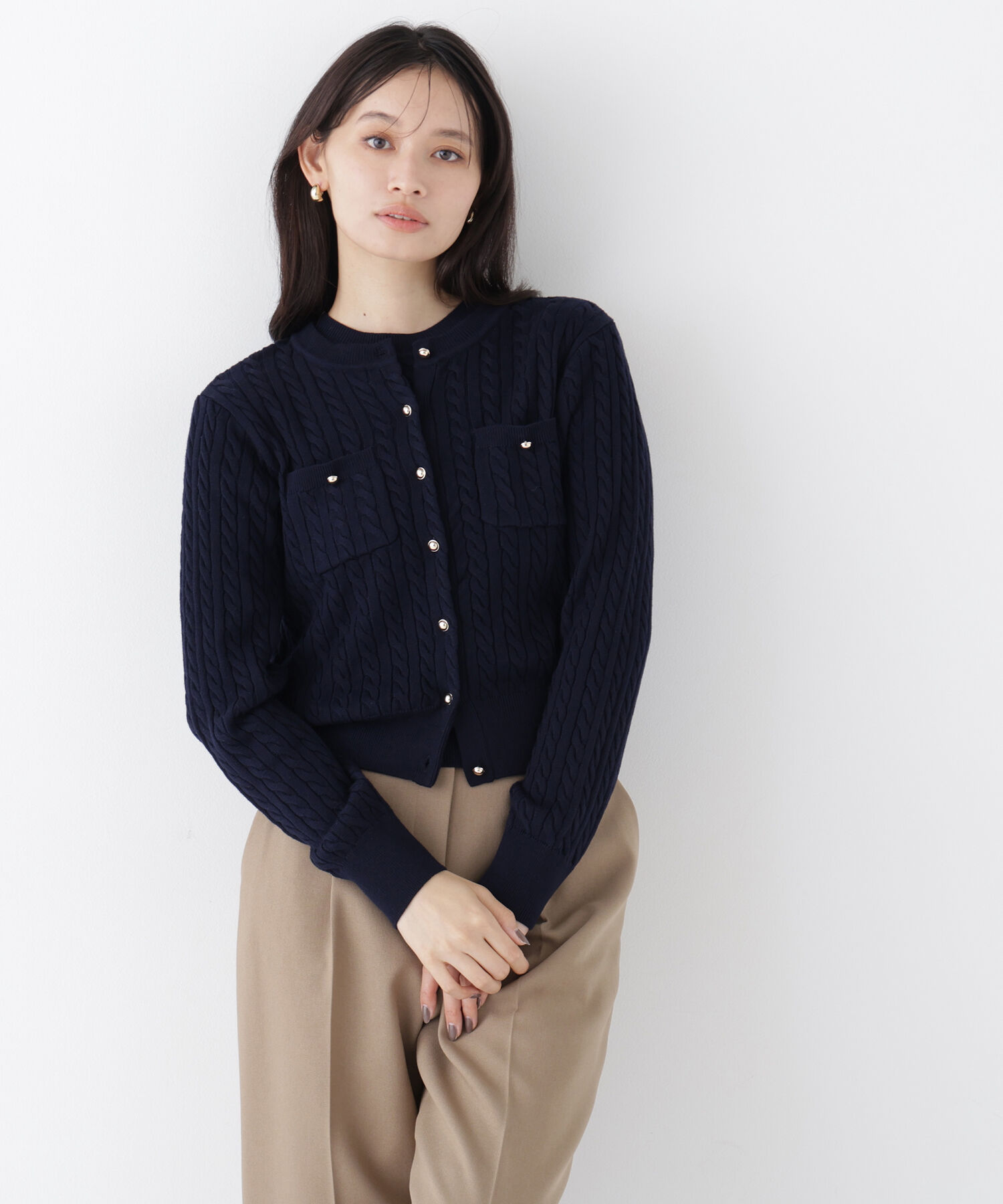  「＜一部店舗・mix.tokyo 限定カラー：レッド＞ミニケーブルアンサンブル 26AW」|ニット・セーター|