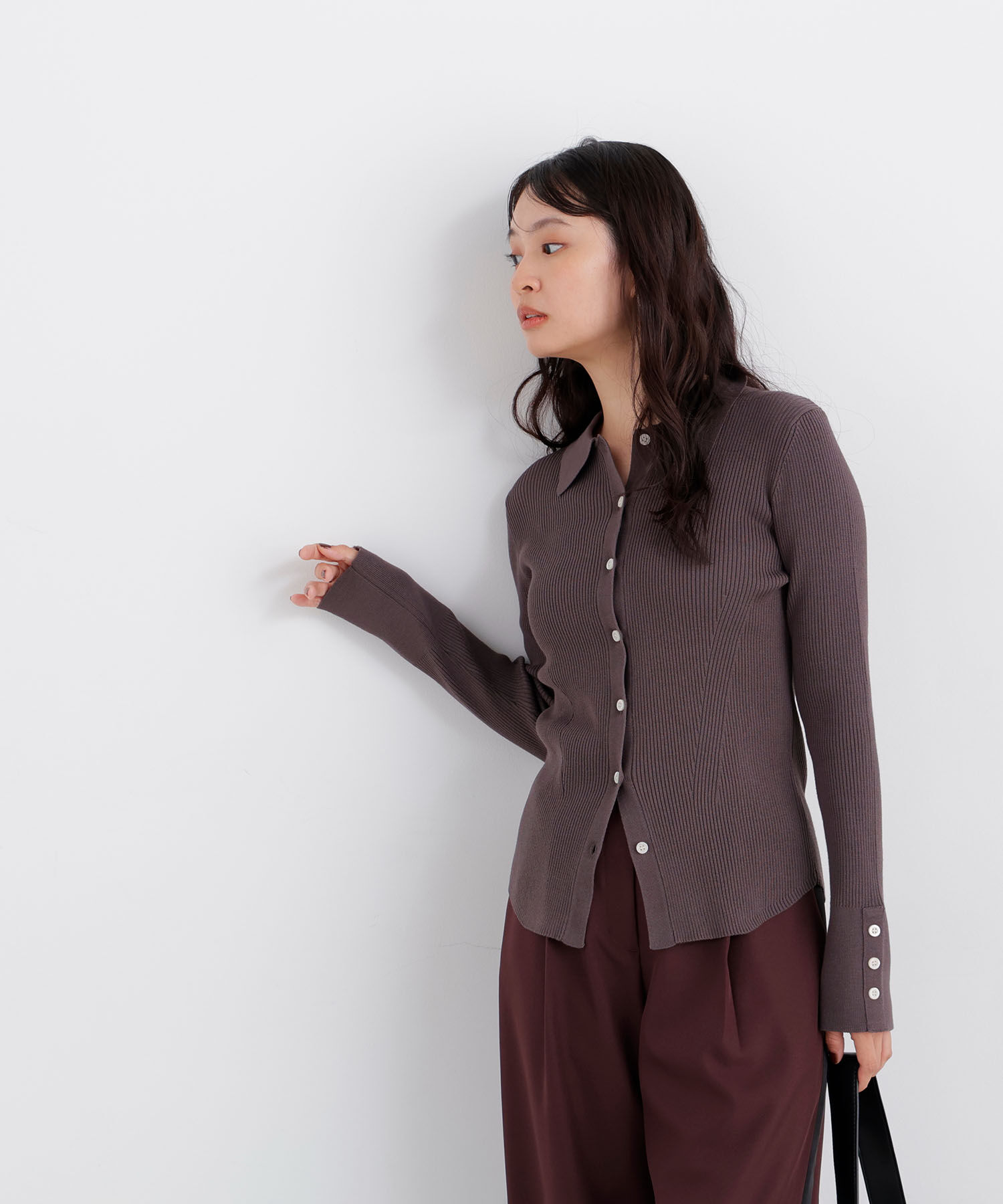  「〈N.〉ポロカラーリブニット 26AW」|ニット・セーター|
