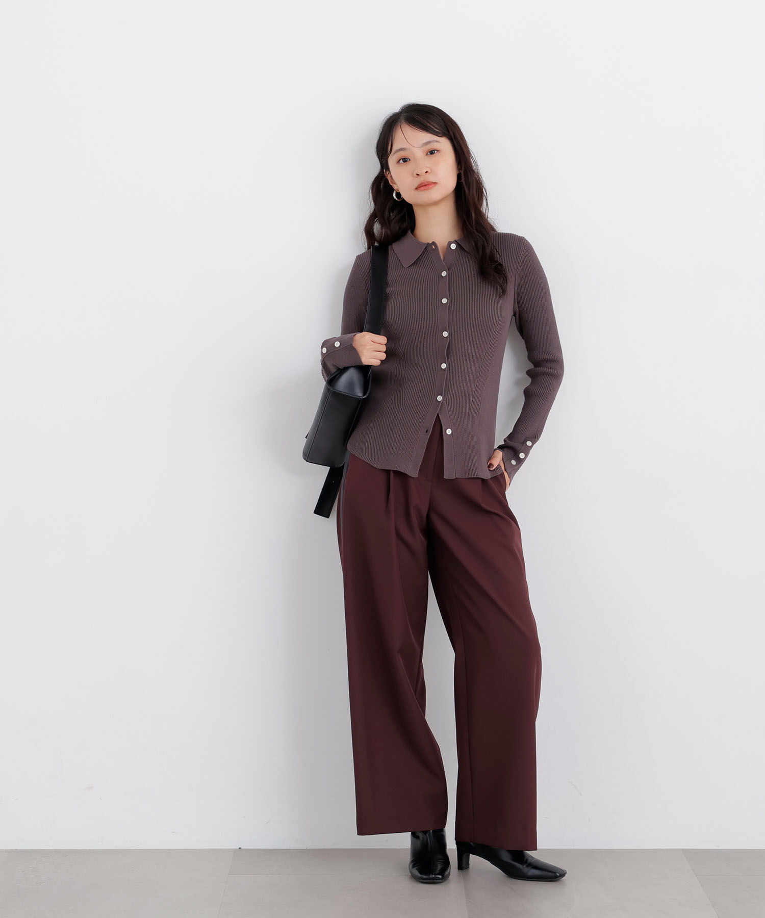  「〈N.〉ポロカラーリブニット 26AW」|ニット・セーター|