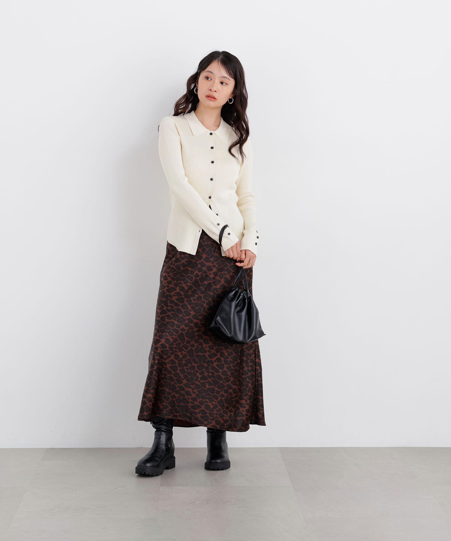  「〈N.〉ポロカラーリブニット 26AW」|ニット・セーター|