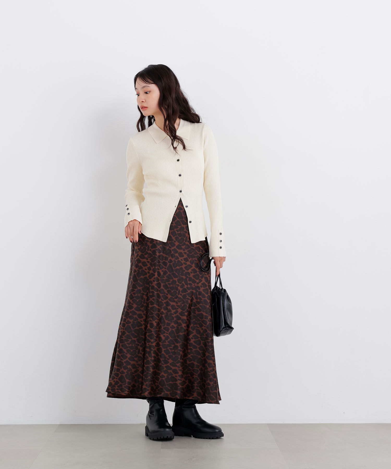 「〈N.〉ポロカラーリブニット 26AW」|ニット・セーター|