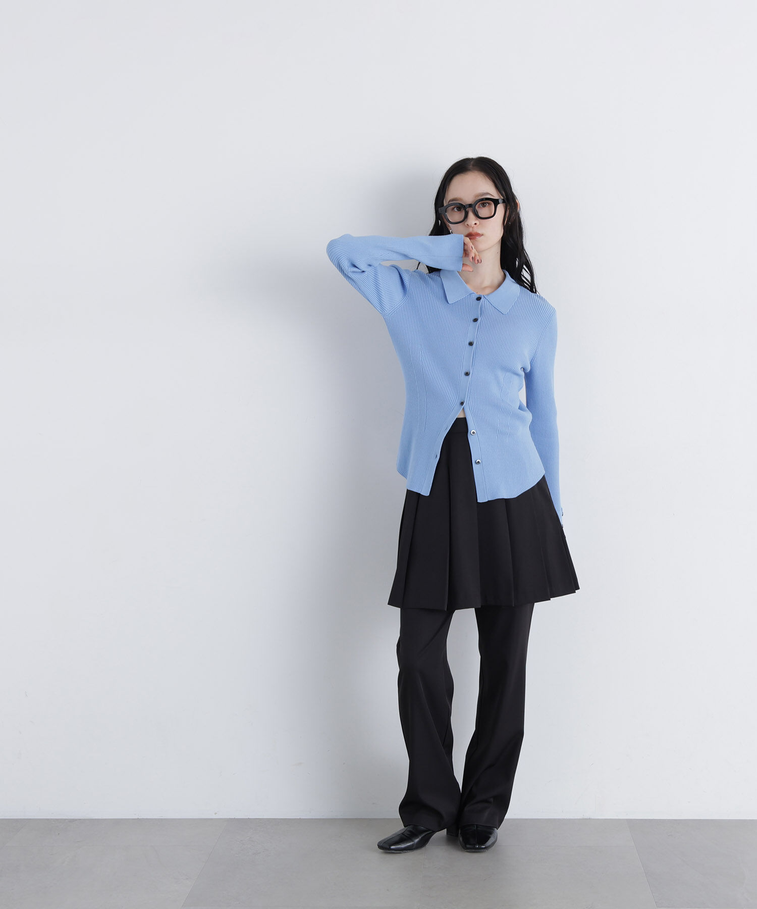  「〈N.〉ポロカラーリブニット 26AW」|ニット・セーター|