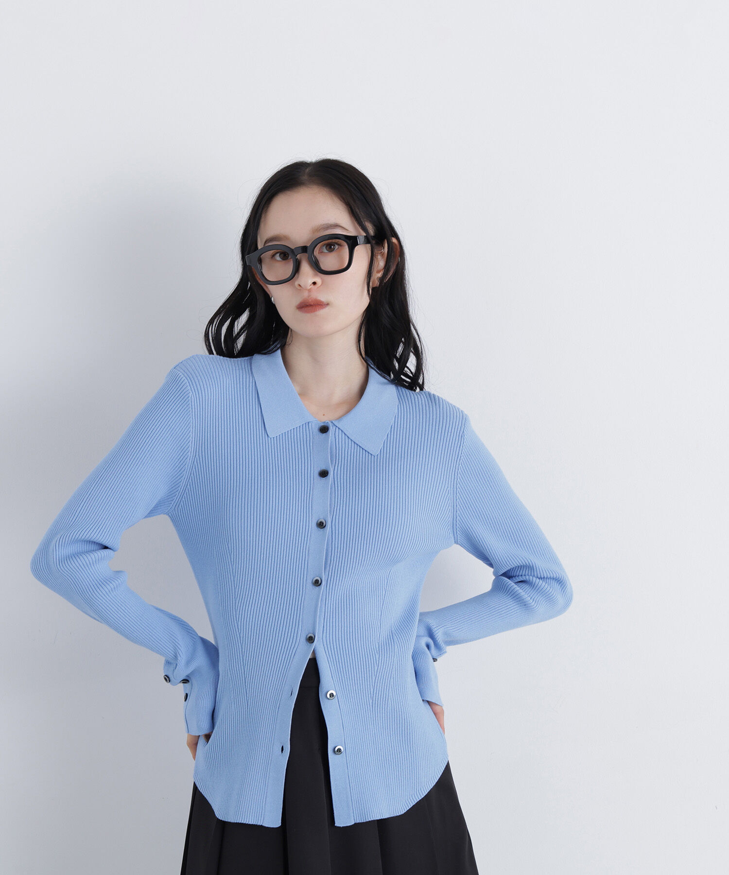  「〈N.〉ポロカラーリブニット 26AW」|ニット・セーター|