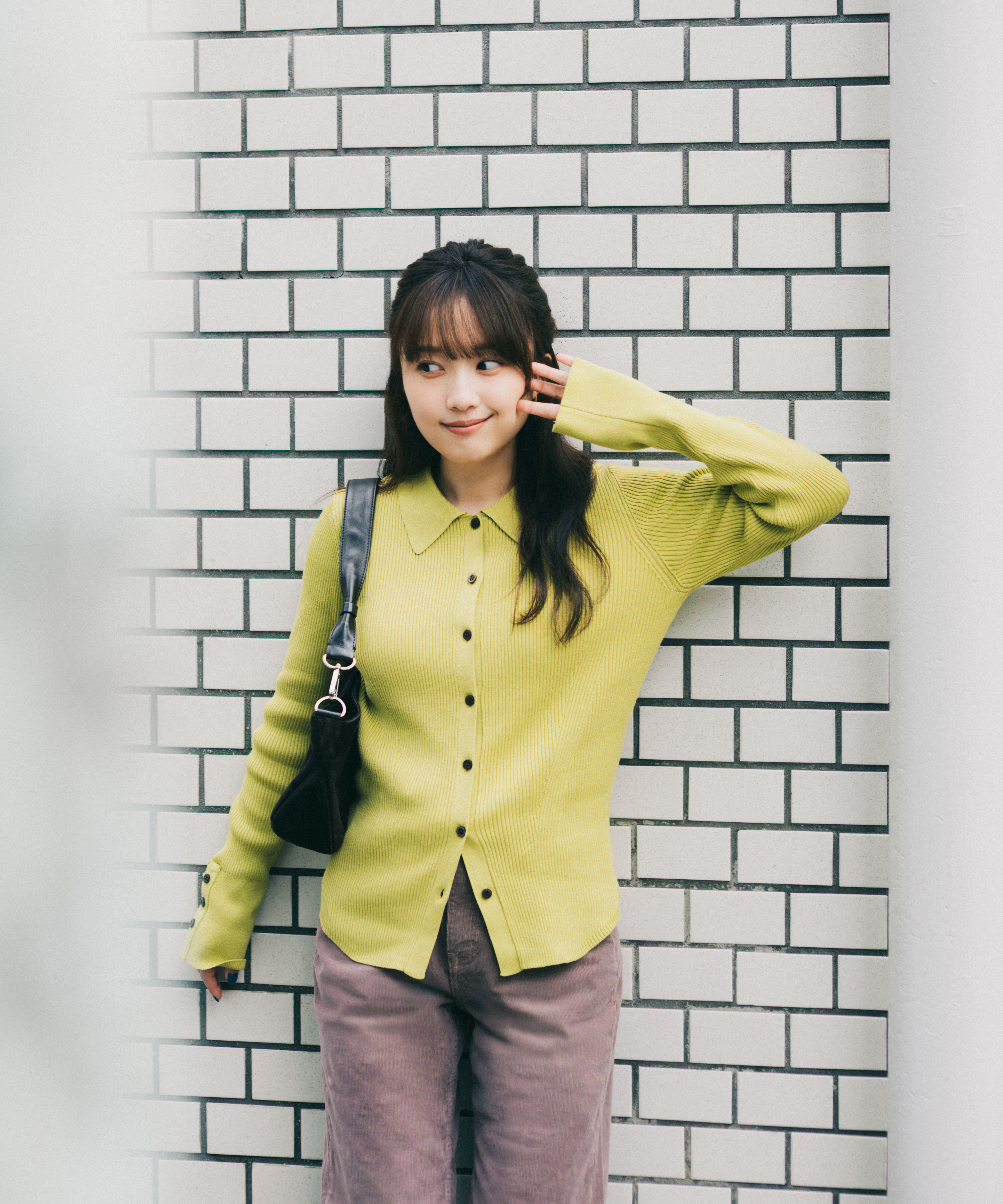  「〈N.〉ポロカラーリブニット 26AW」|ニット・セーター|ピスタチオ