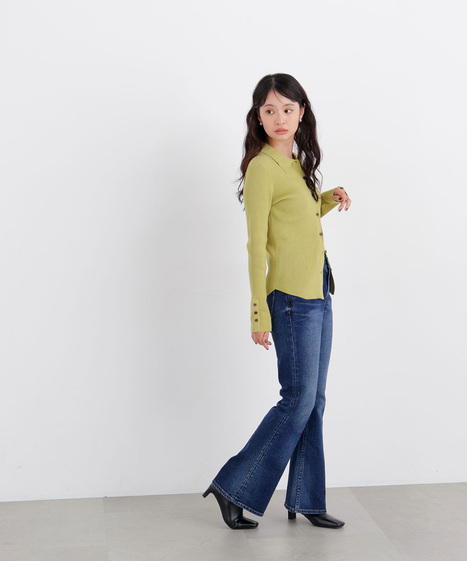  「〈N.〉ポロカラーリブニット 26AW」|ニット・セーター|