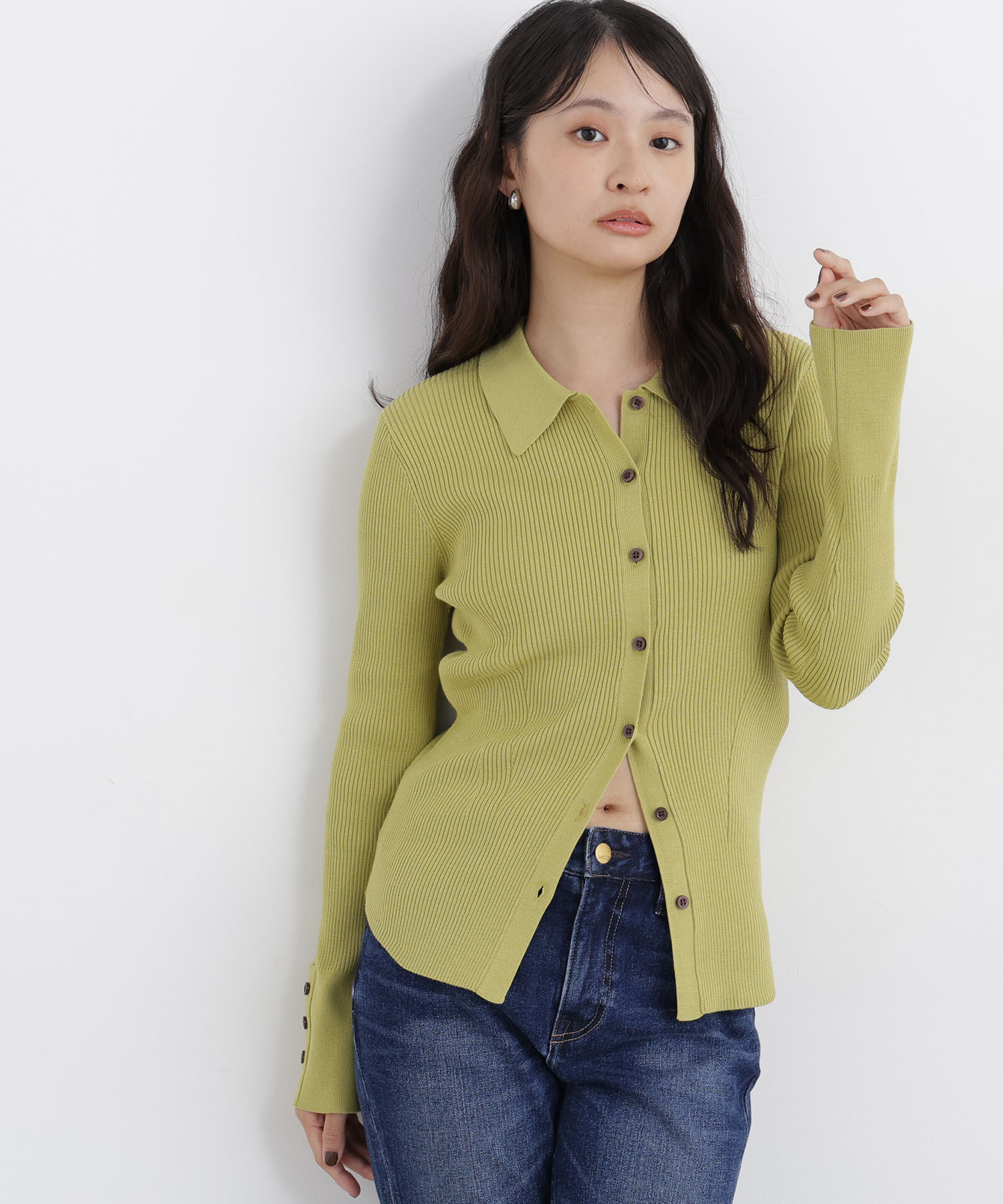  「〈N.〉ポロカラーリブニット 26AW」|ニット・セーター|
