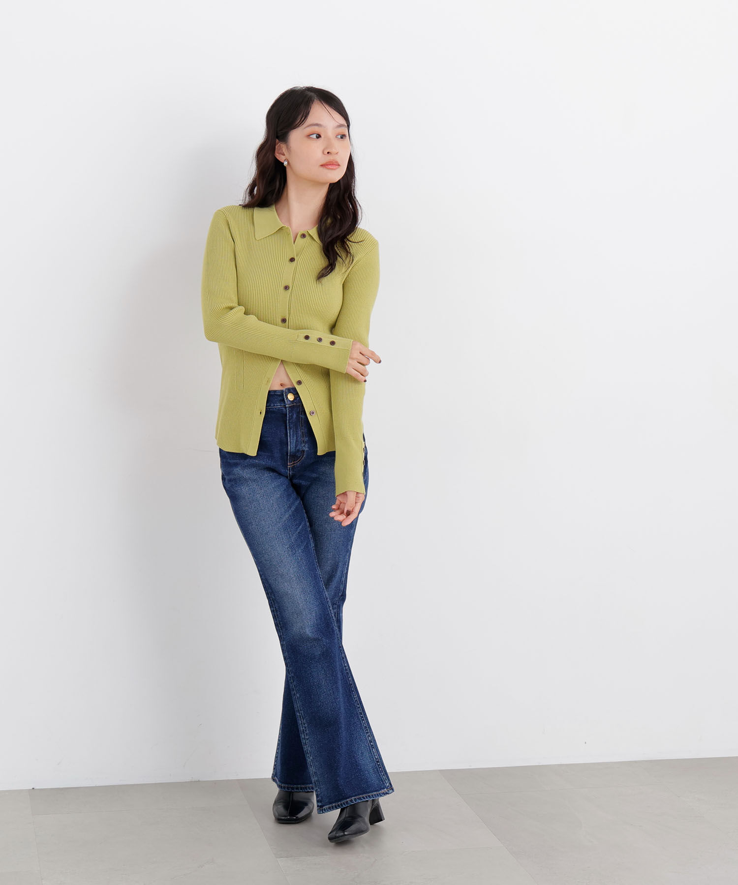  「〈N.〉ポロカラーリブニット 26AW」|ニット・セーター|