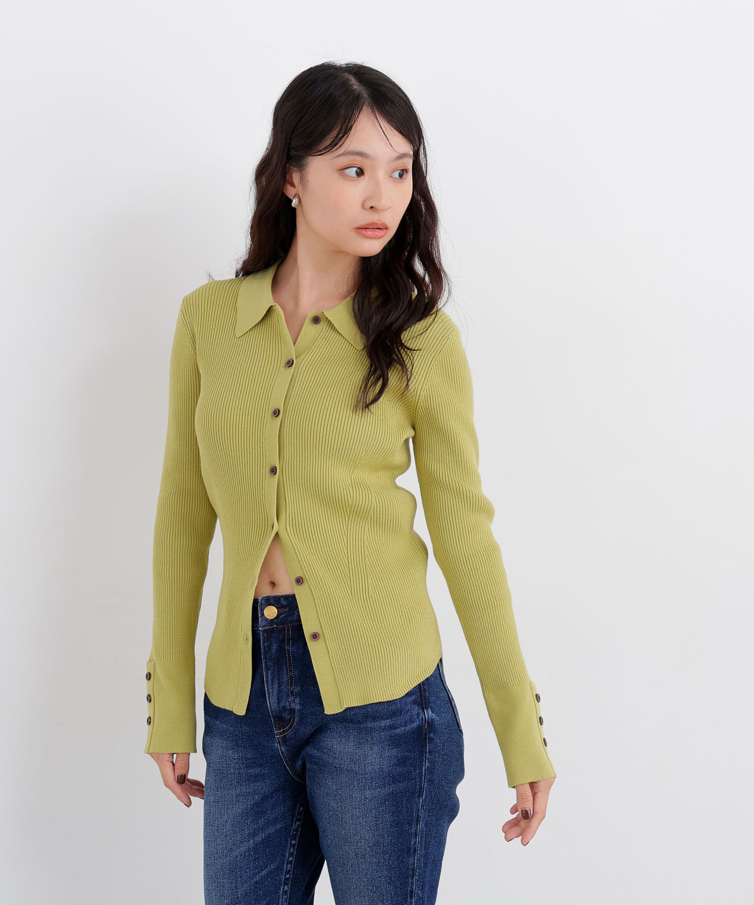  「〈N.〉ポロカラーリブニット 26AW」|ニット・セーター|