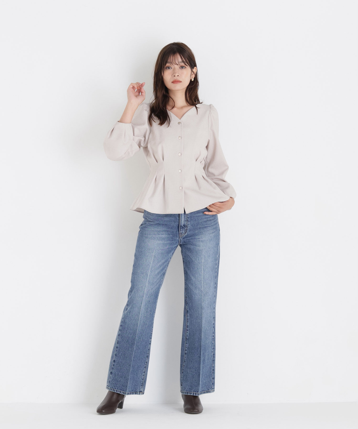  「＜ちょうど、いい服＞きゅっと、メリハリ仕掛けトップス 26AW」|シャツ・ブラウス|
