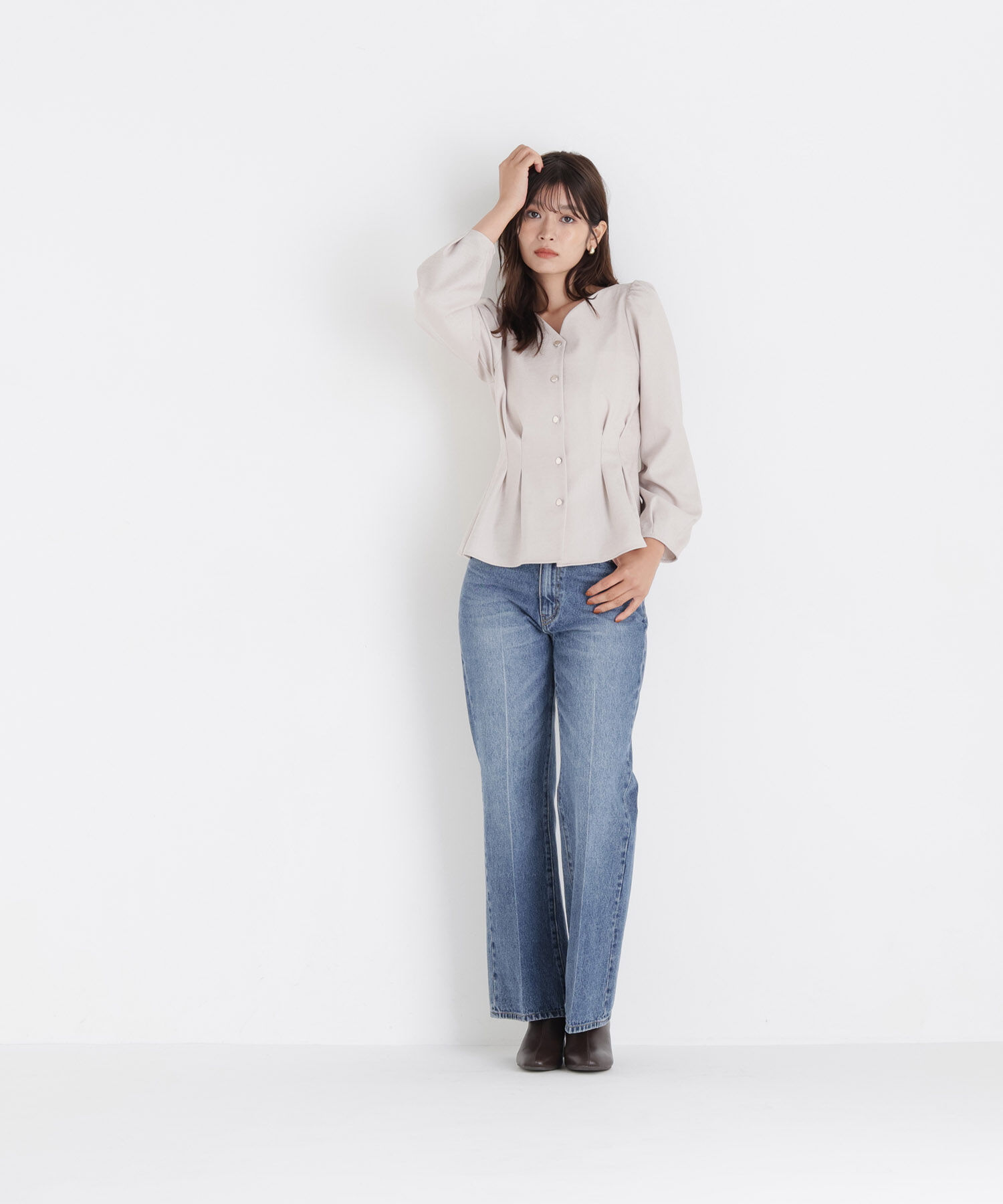  「＜ちょうど、いい服＞きゅっと、メリハリ仕掛けトップス 26AW」|シャツ・ブラウス|