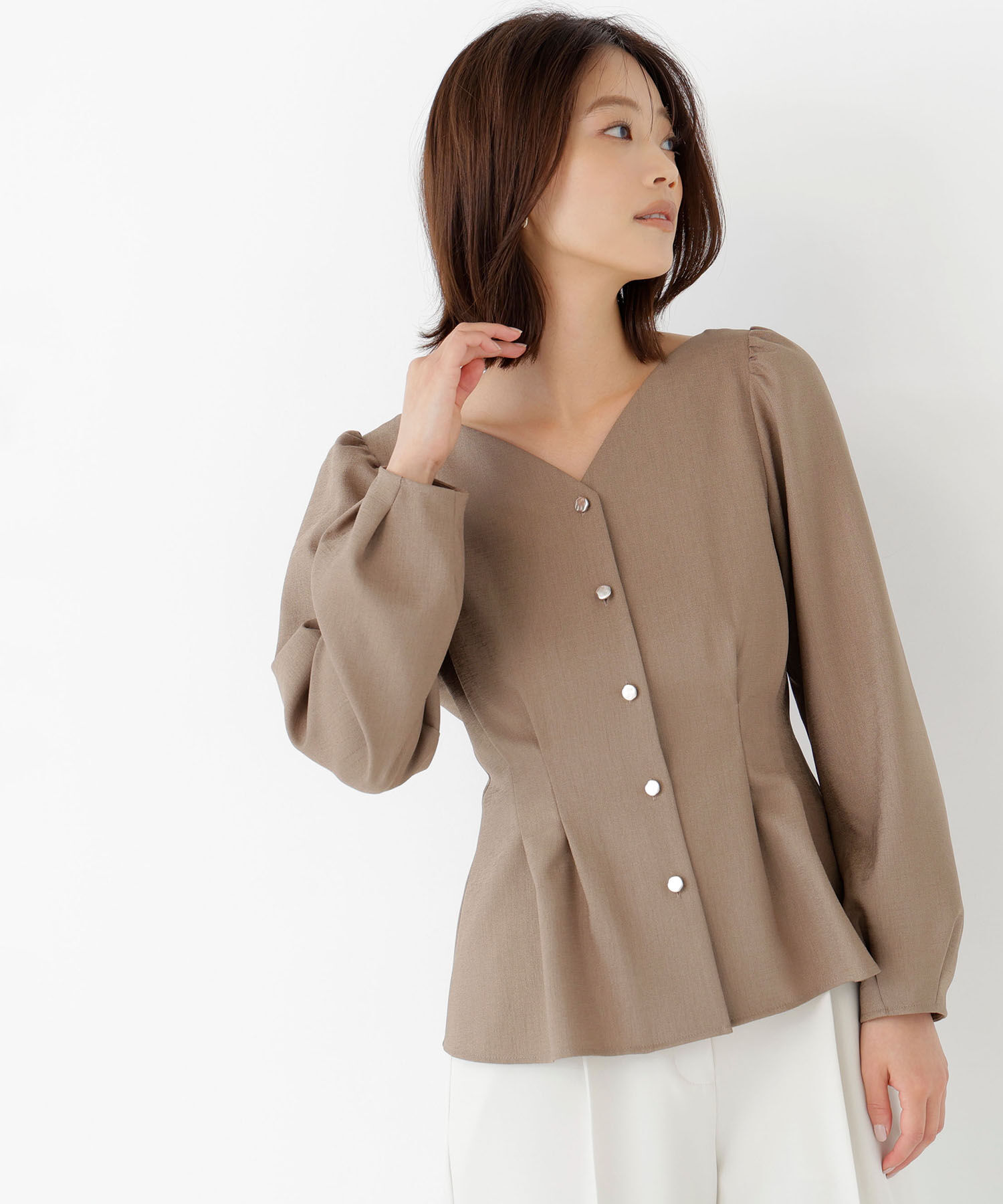  「＜ちょうど、いい服＞きゅっと、メリハリ仕掛けトップス 26AW」|シャツ・ブラウス|