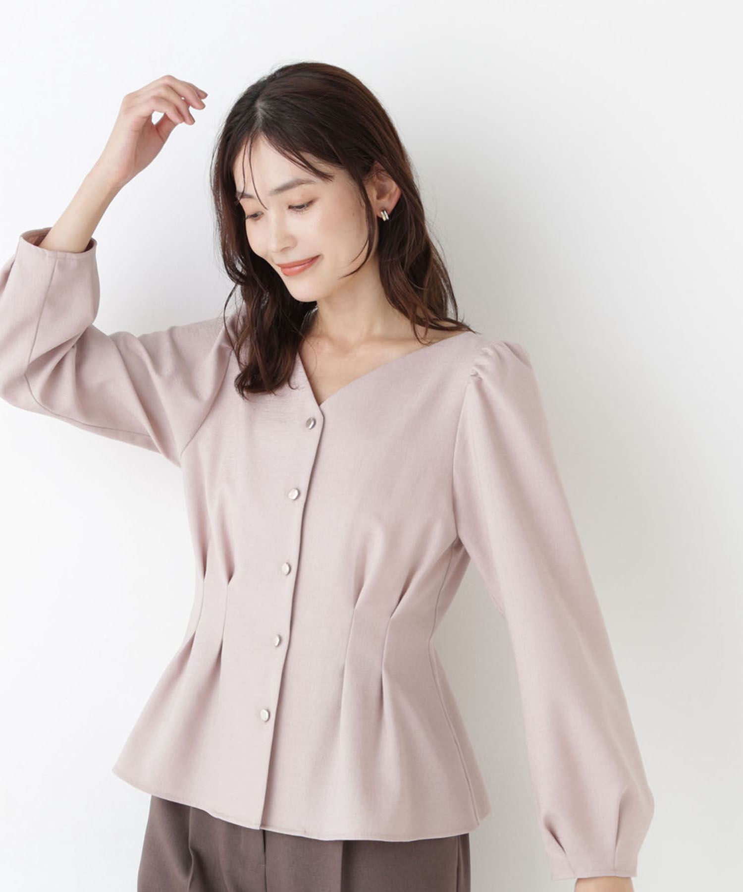  「＜ちょうど、いい服＞きゅっと、メリハリ仕掛けトップス 26AW」|シャツ・ブラウス|