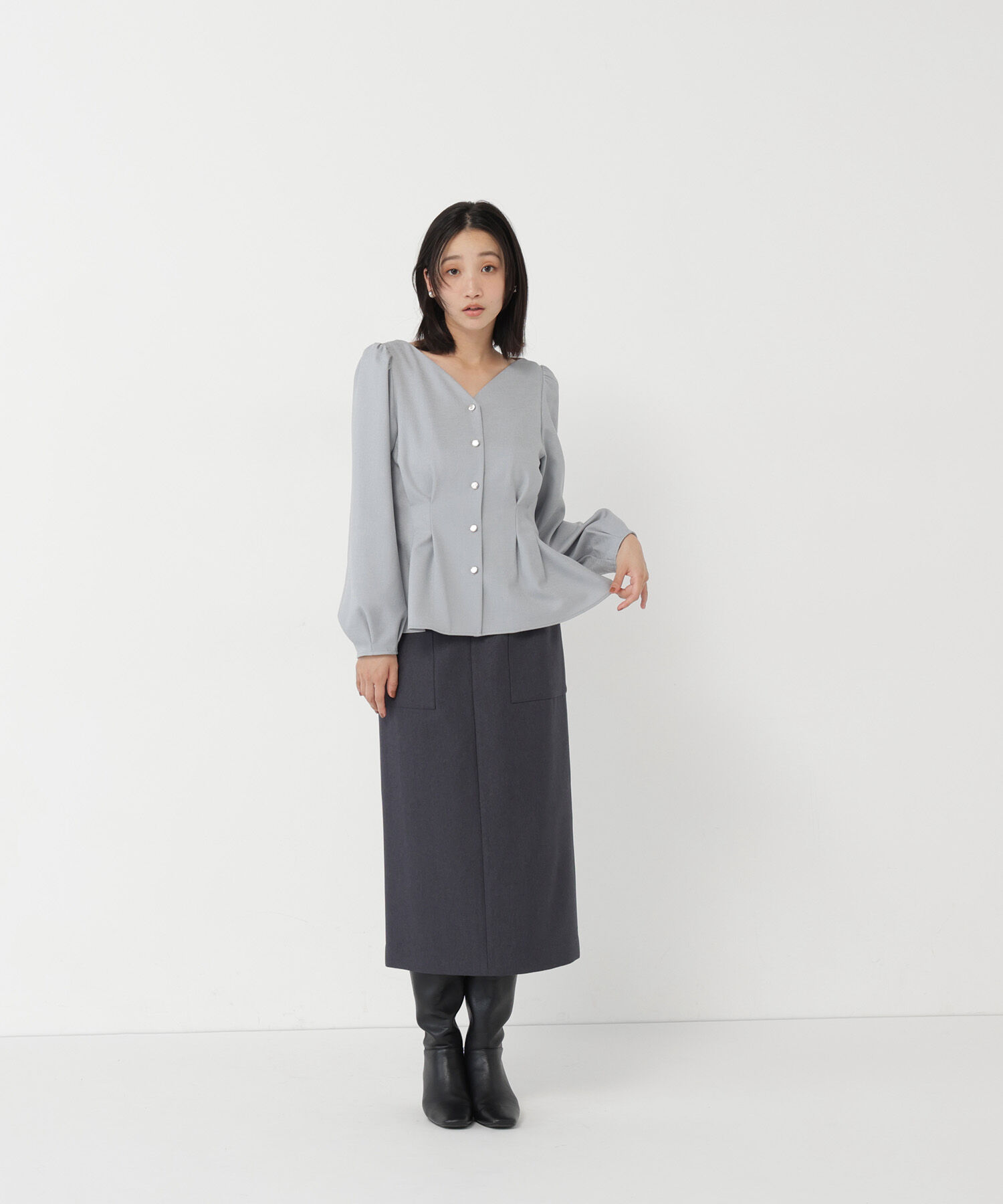  「＜ちょうど、いい服＞きゅっと、メリハリ仕掛けトップス 26AW」|シャツ・ブラウス|