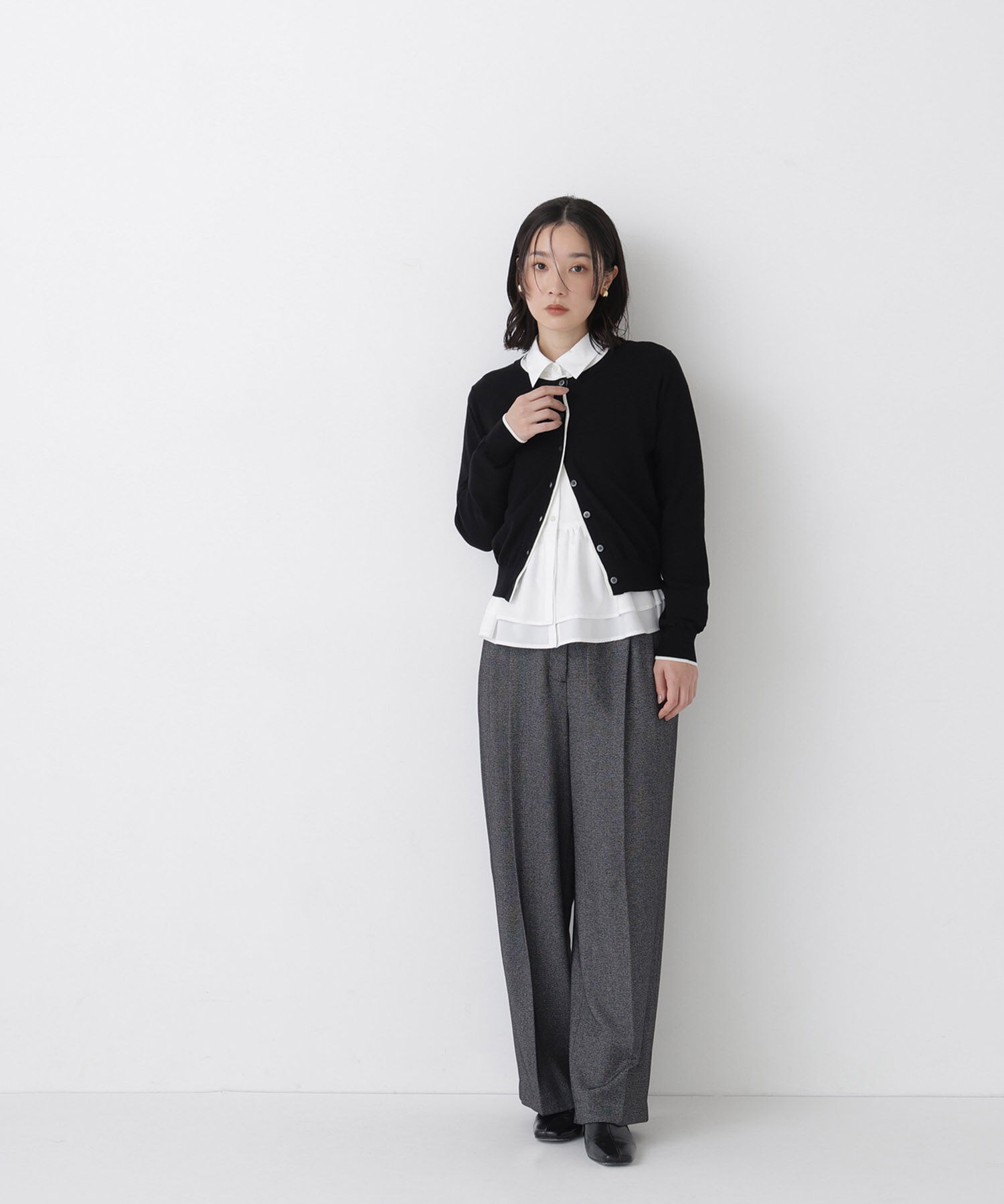  「<EC限定ｶﾗｰ:ﾈｲﾋﾞｰ系><ちょうど､いい服>&ldquo;それどこの?褒められ配 」|ニット・セーター|