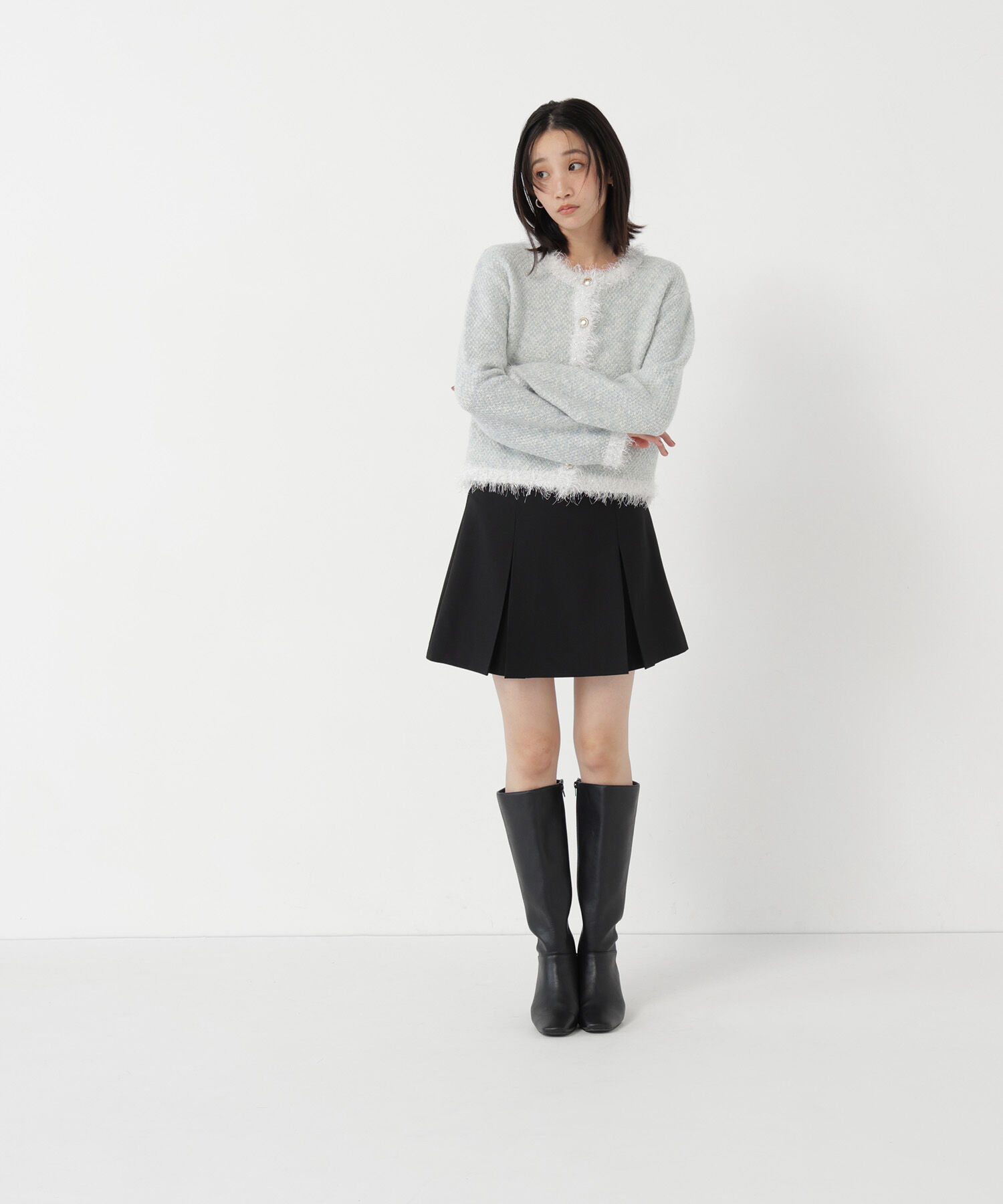  「ボックスタックミニスカート」|スカート|