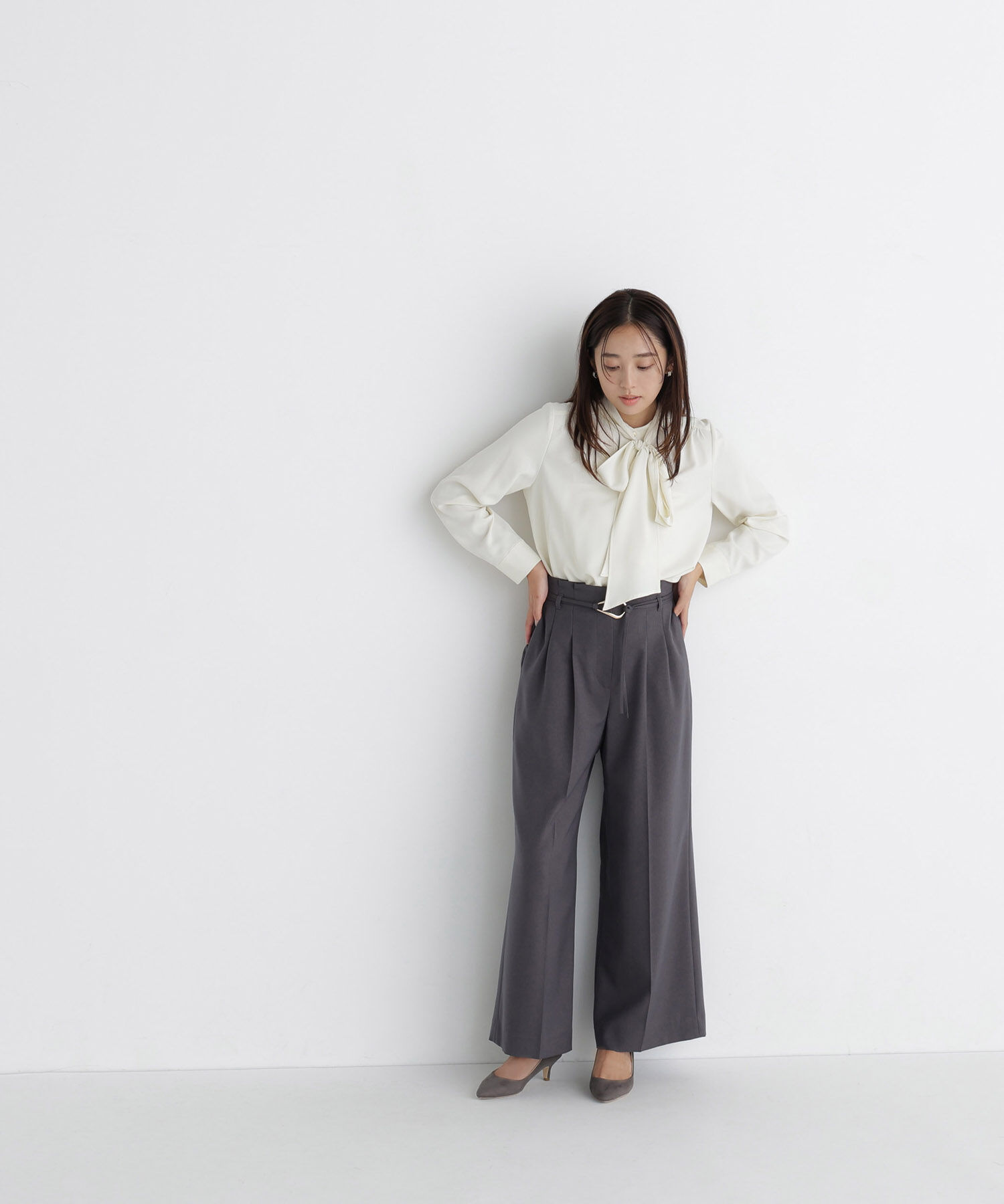  「＜CLASSY.11月号掲載＞ダブルベルトワイドパンツ　26AW」|その他|