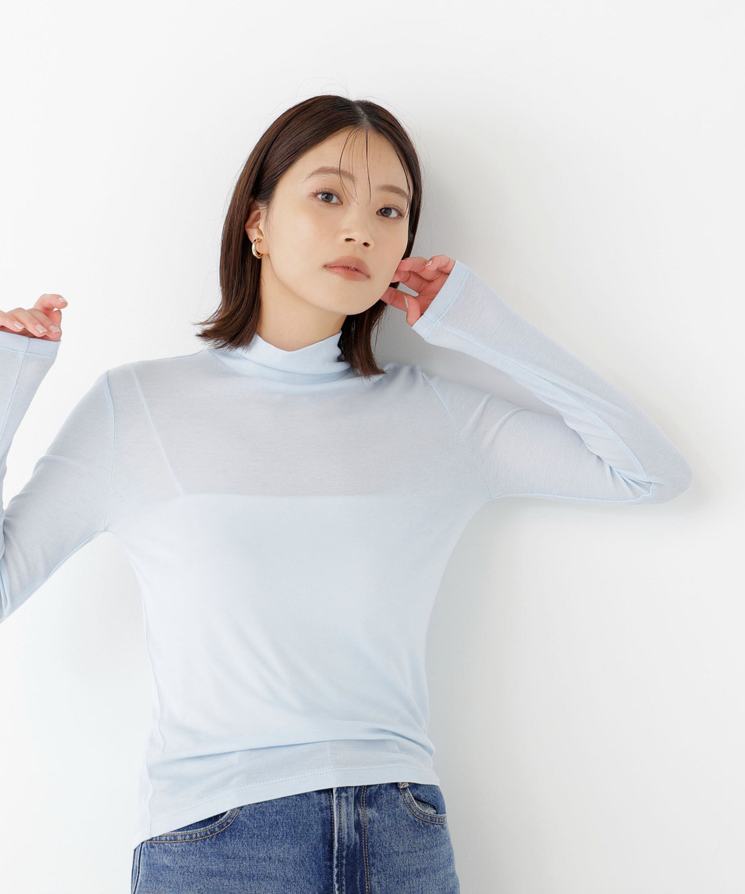  「＜Oggi.jp掲載＞ハイネックカットソー」|Tシャツ・カットソー|
