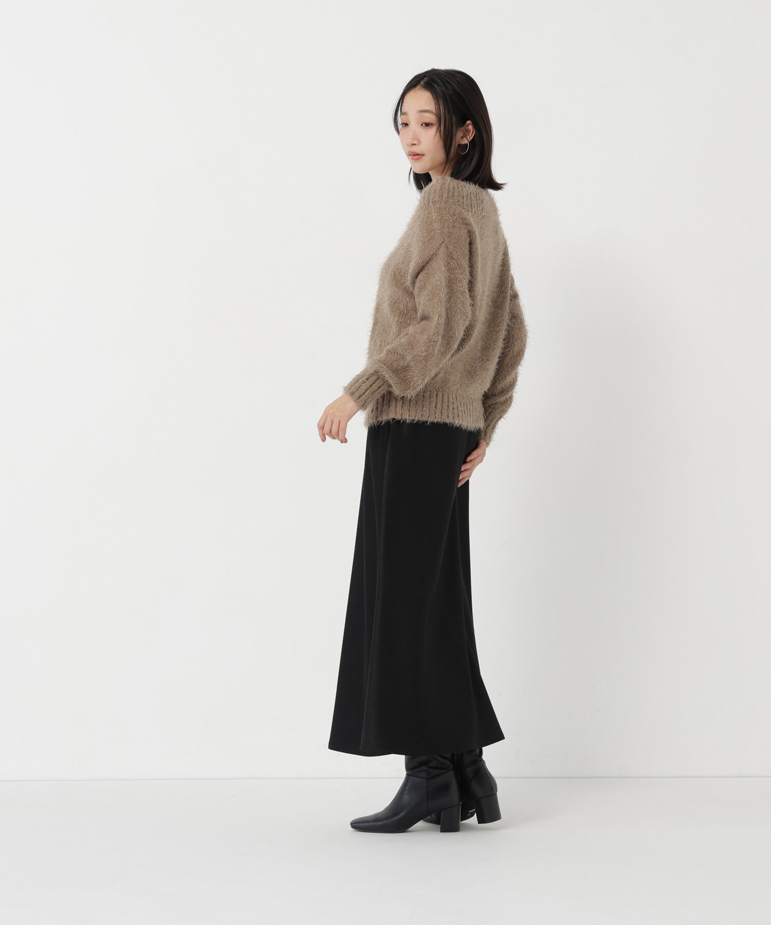  「バイアスサテンナロースカート　26FW」|スカート|
