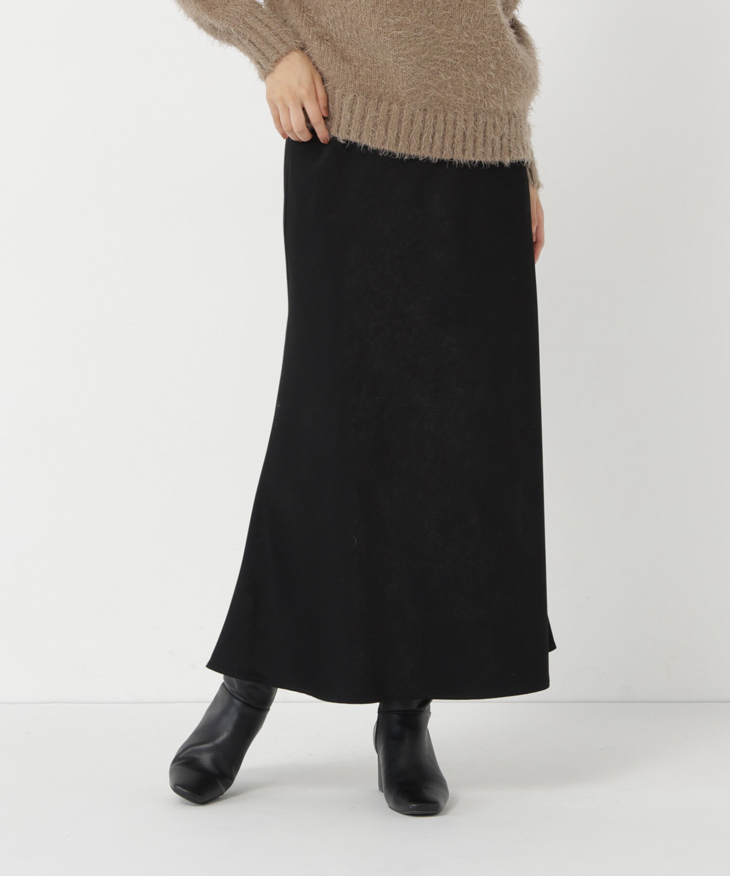  「バイアスサテンナロースカート　26FW」|スカート|