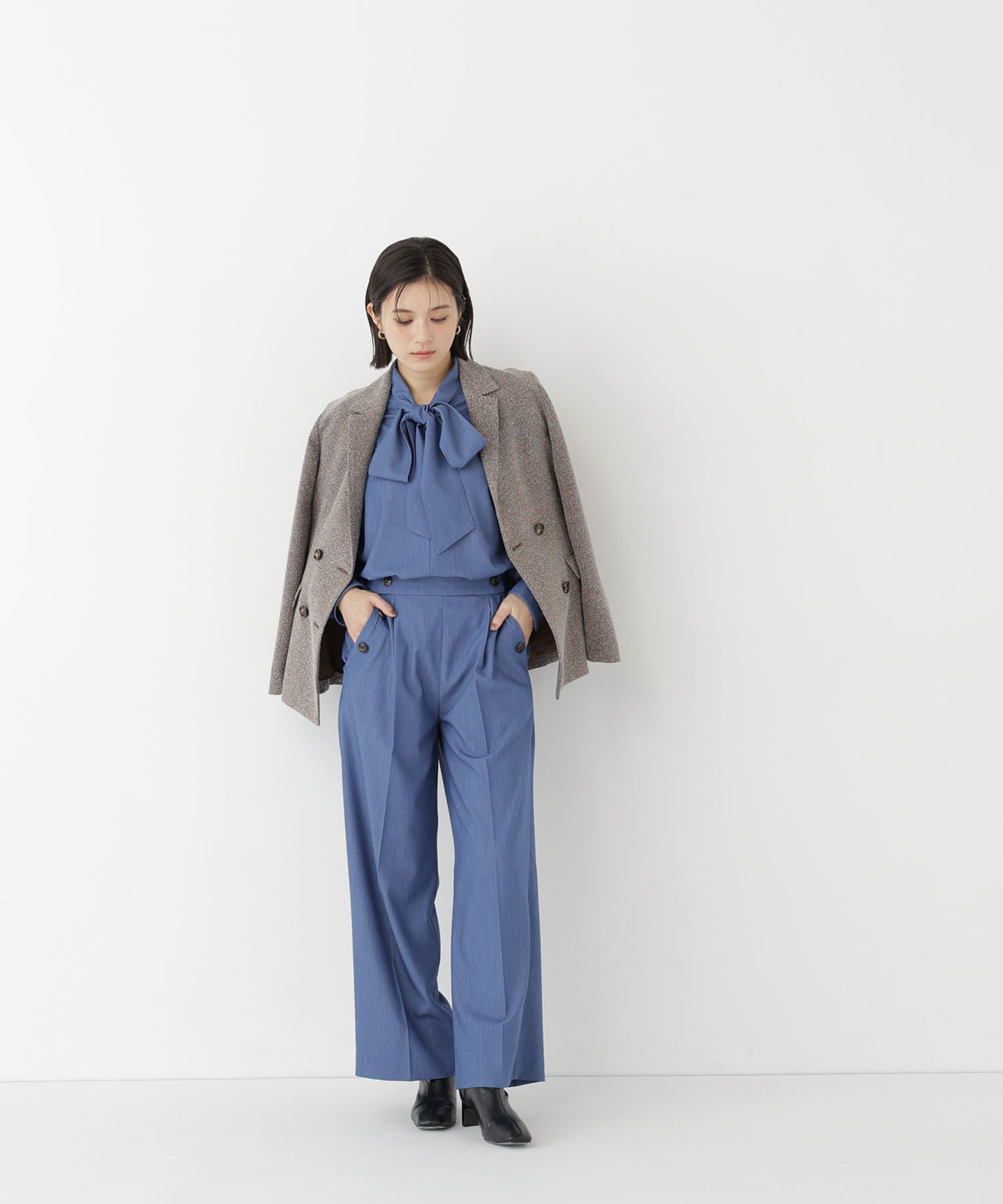  「＜Oggi11月号掲載＞デニムライク SETUP パンツ」|その他|