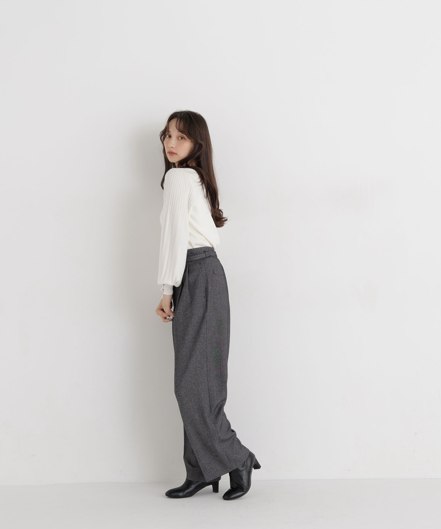  「＜Oggi.jp掲載＞ベルテッドワイドパンツ」|その他|