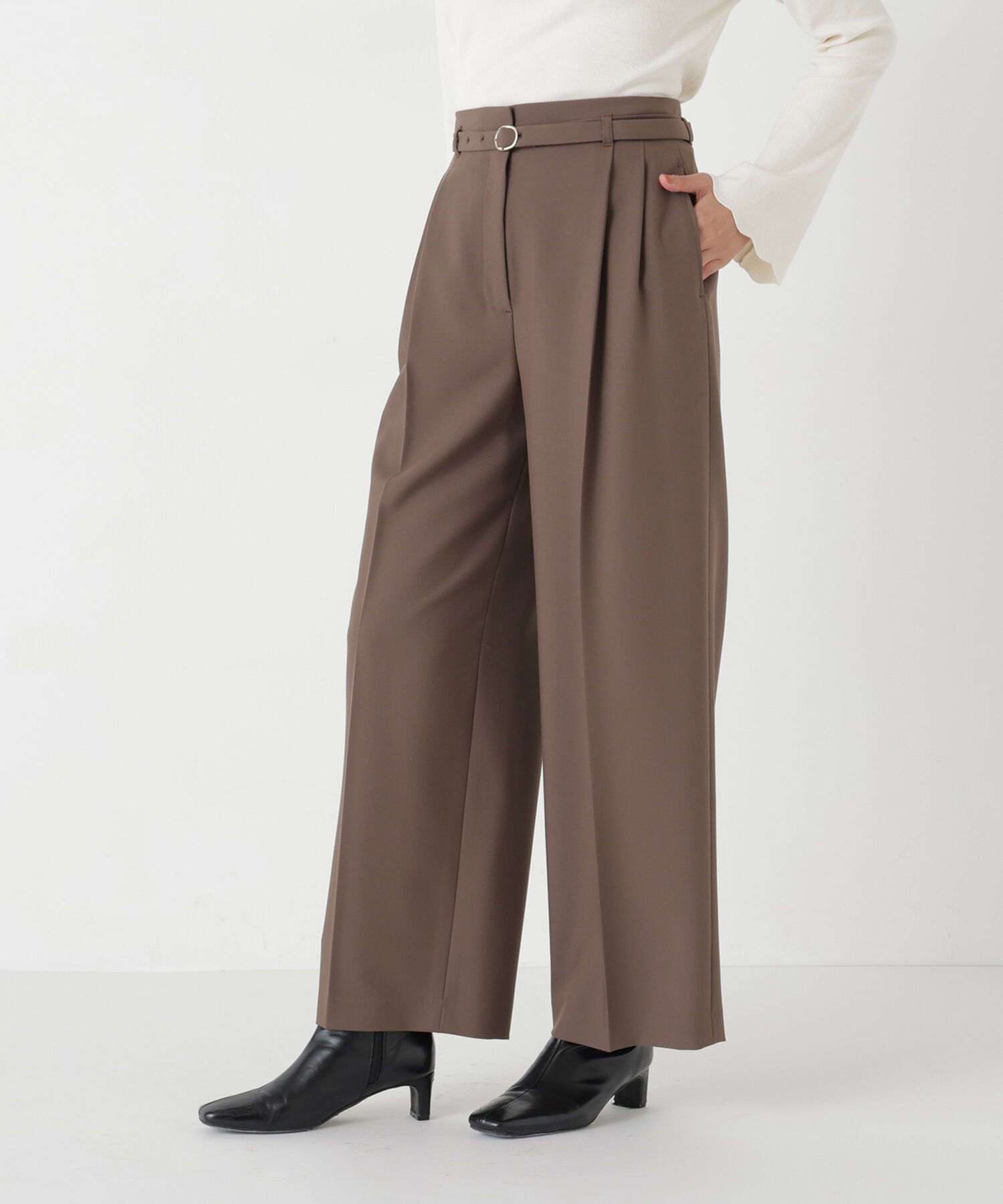  「＜Oggi.jp掲載＞ベルテッドワイドパンツ」|その他|