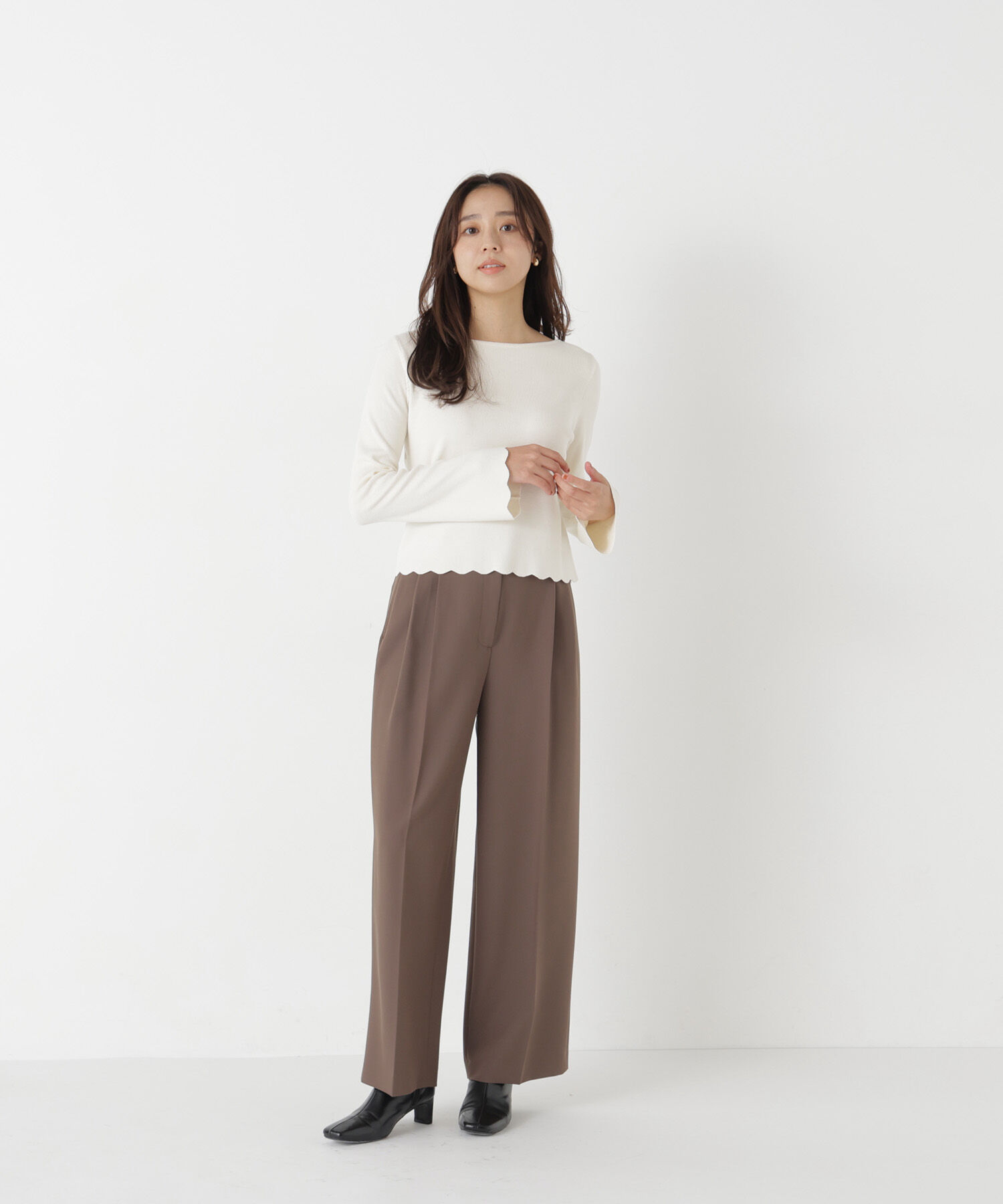  「＜Oggi.jp掲載＞ベルテッドワイドパンツ」|その他|