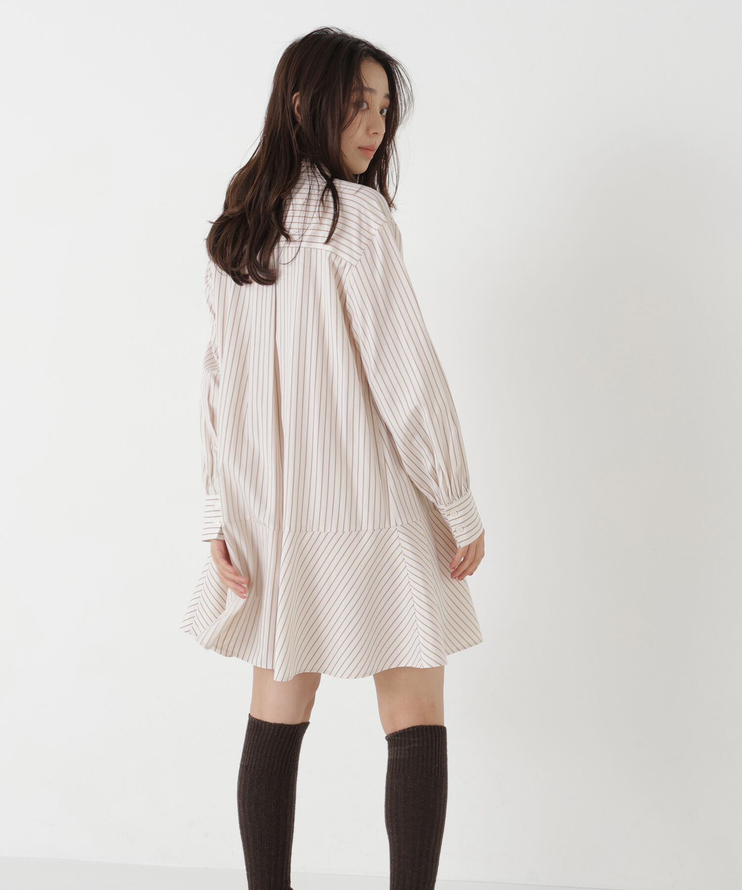  「ミニシャツワンピース」|ワンピース|