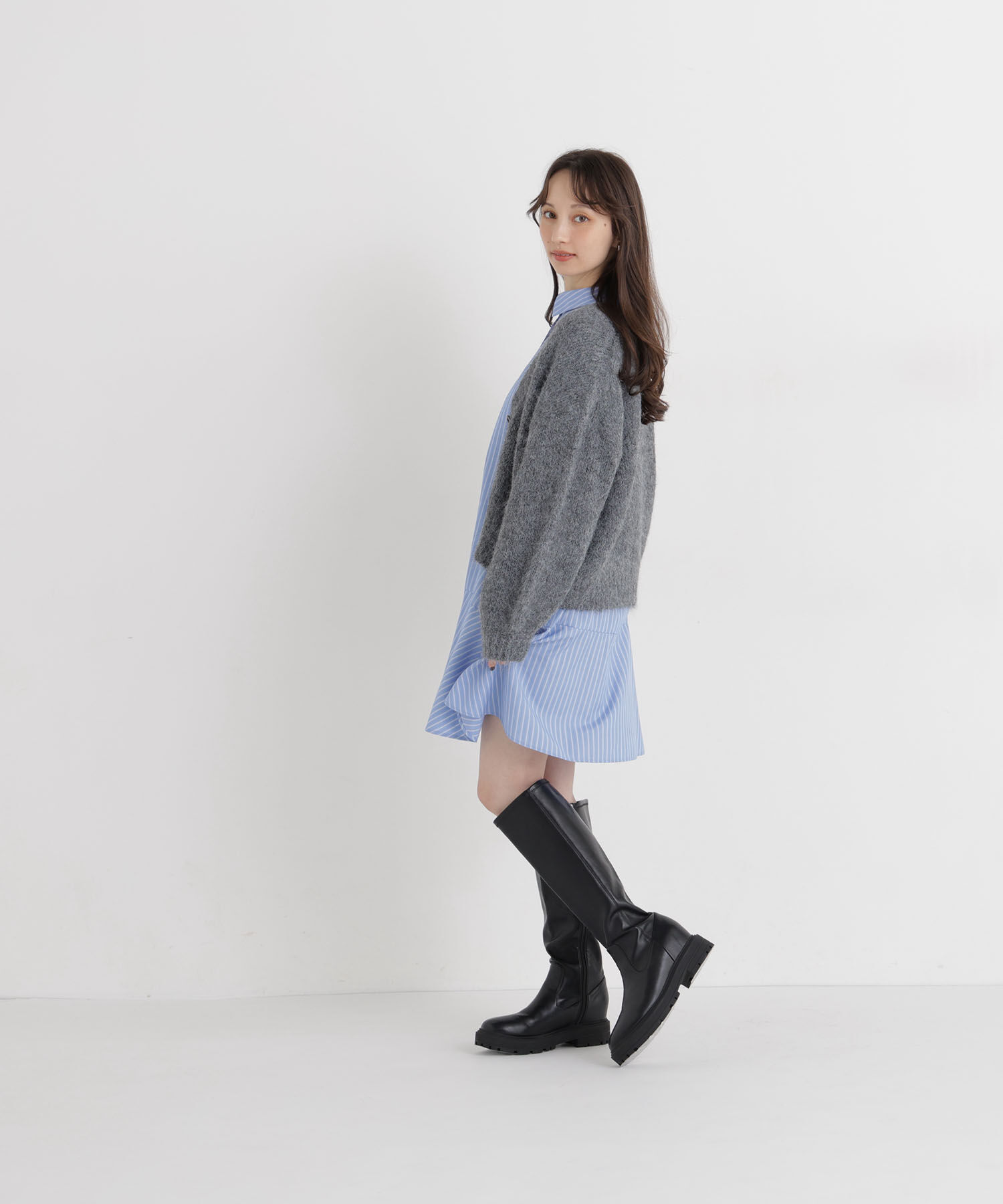  「ミニシャツワンピース」|ワンピース|