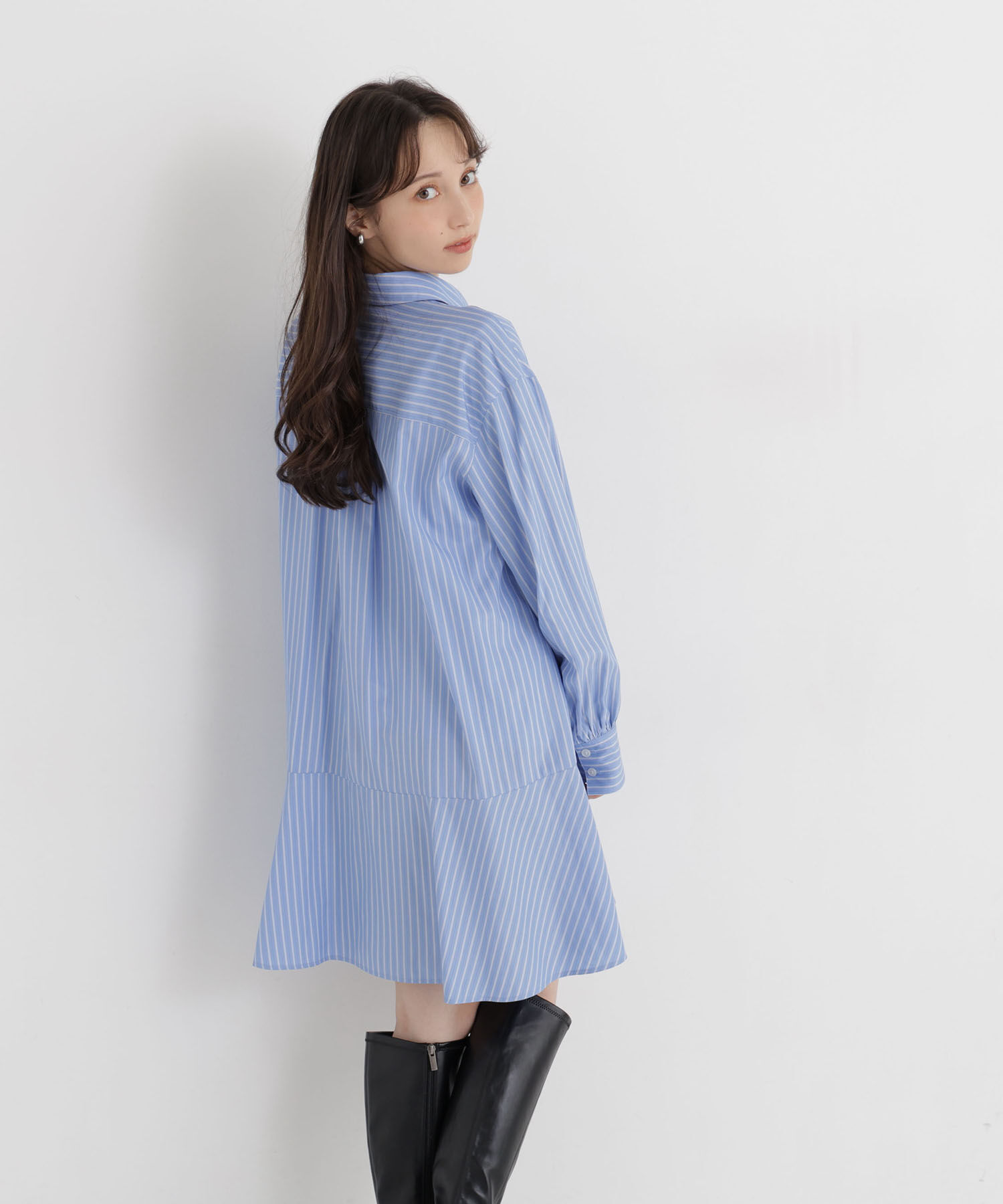  「ミニシャツワンピース」|ワンピース|