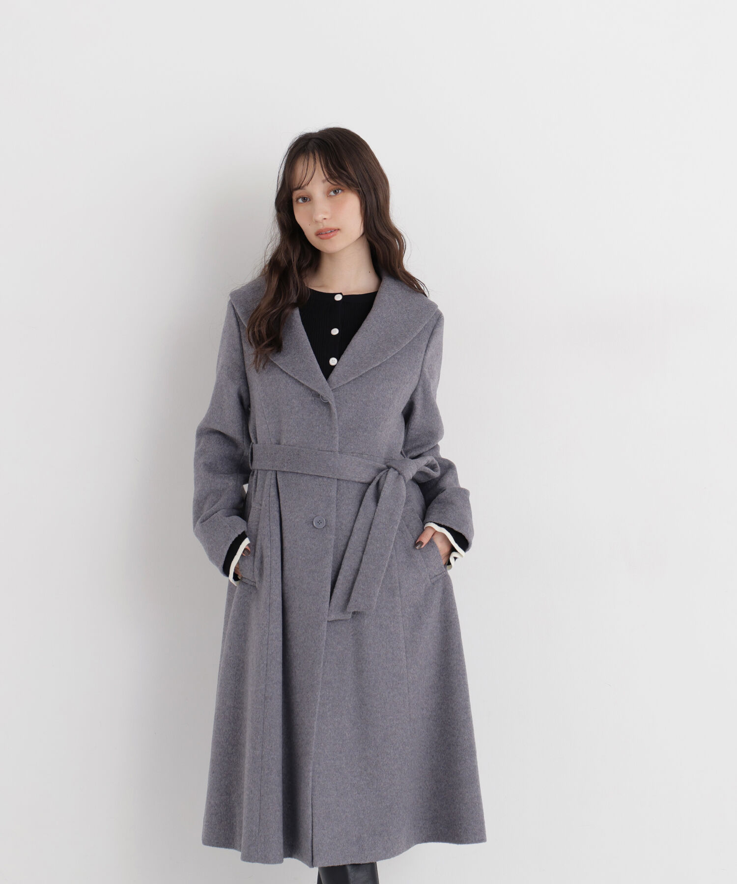  「ショールカラーベルテッドコート　26AW」|その他|