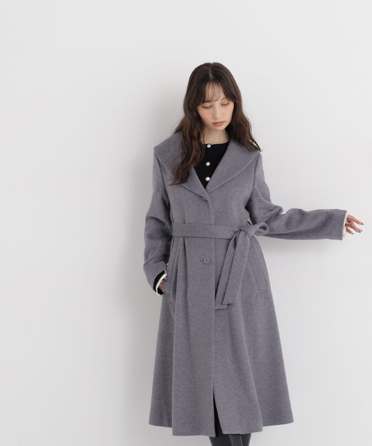  「ショールカラーベルテッドコート　26AW」|その他|