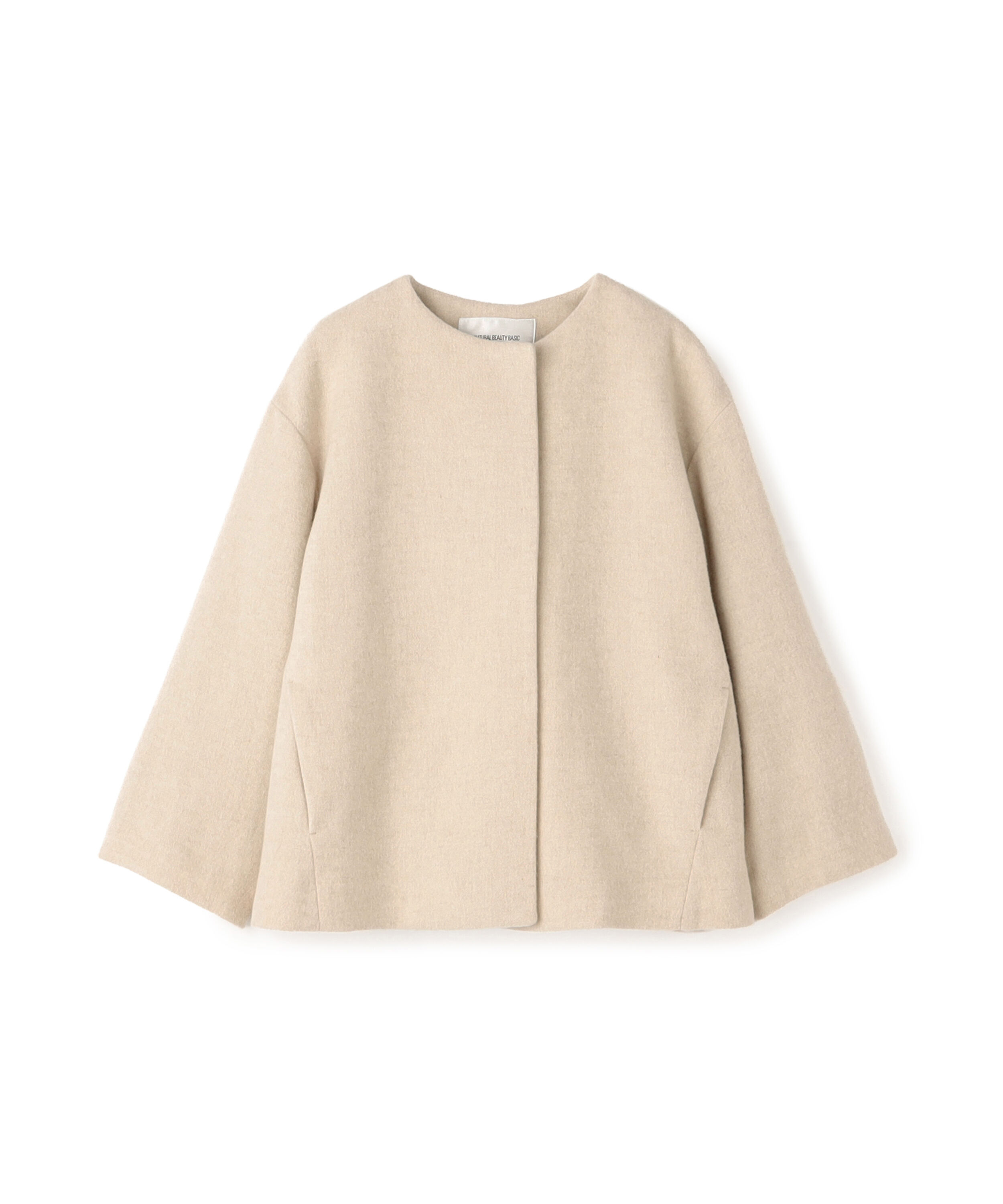  「＜EC限定カラー：イエロー＞カシミヤブレンドハーフコート 26AW」|ブルゾン・スタジャン|