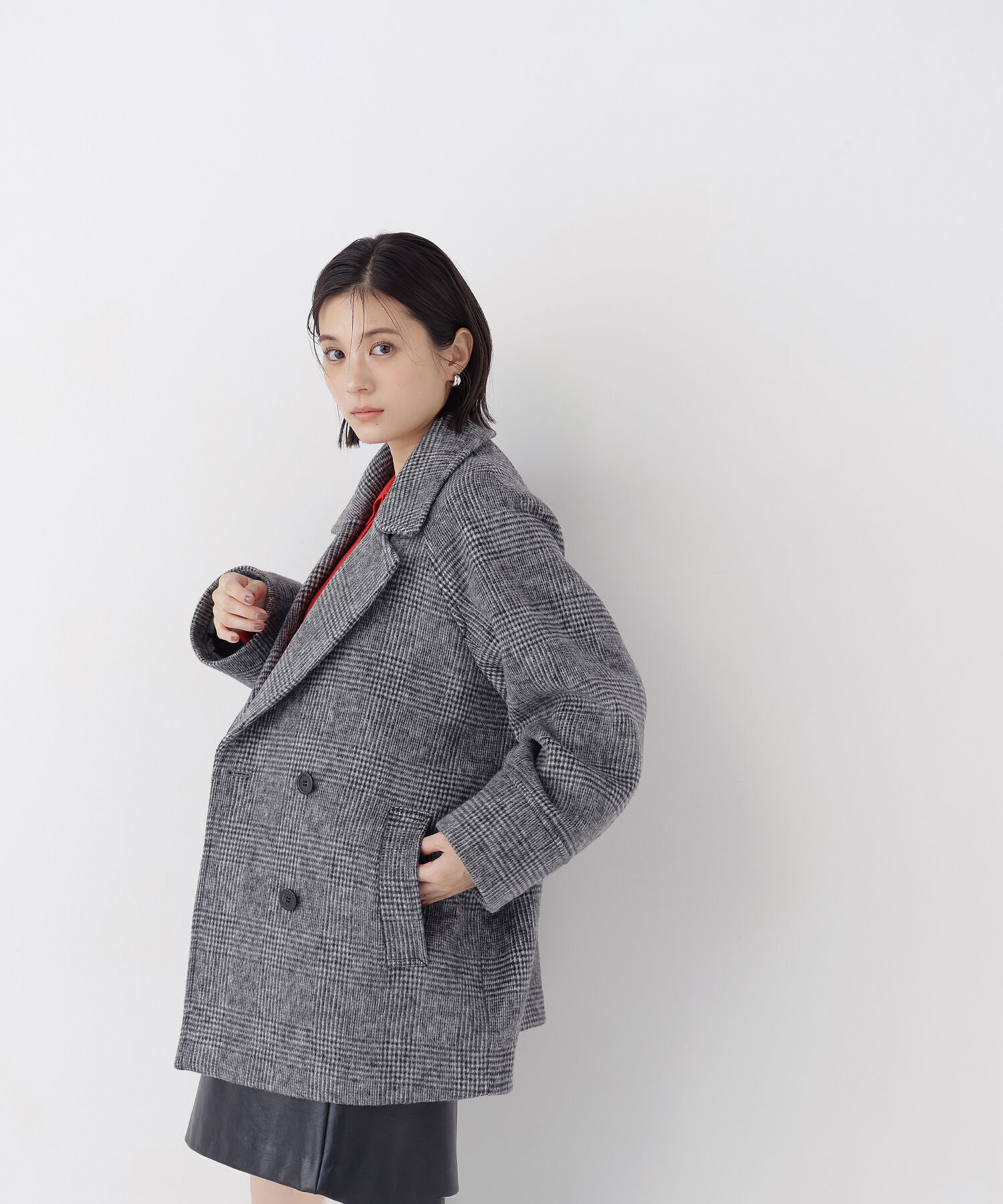  「ダブルブレストミドルコート 26AW」|ブルゾン・スタジャン|