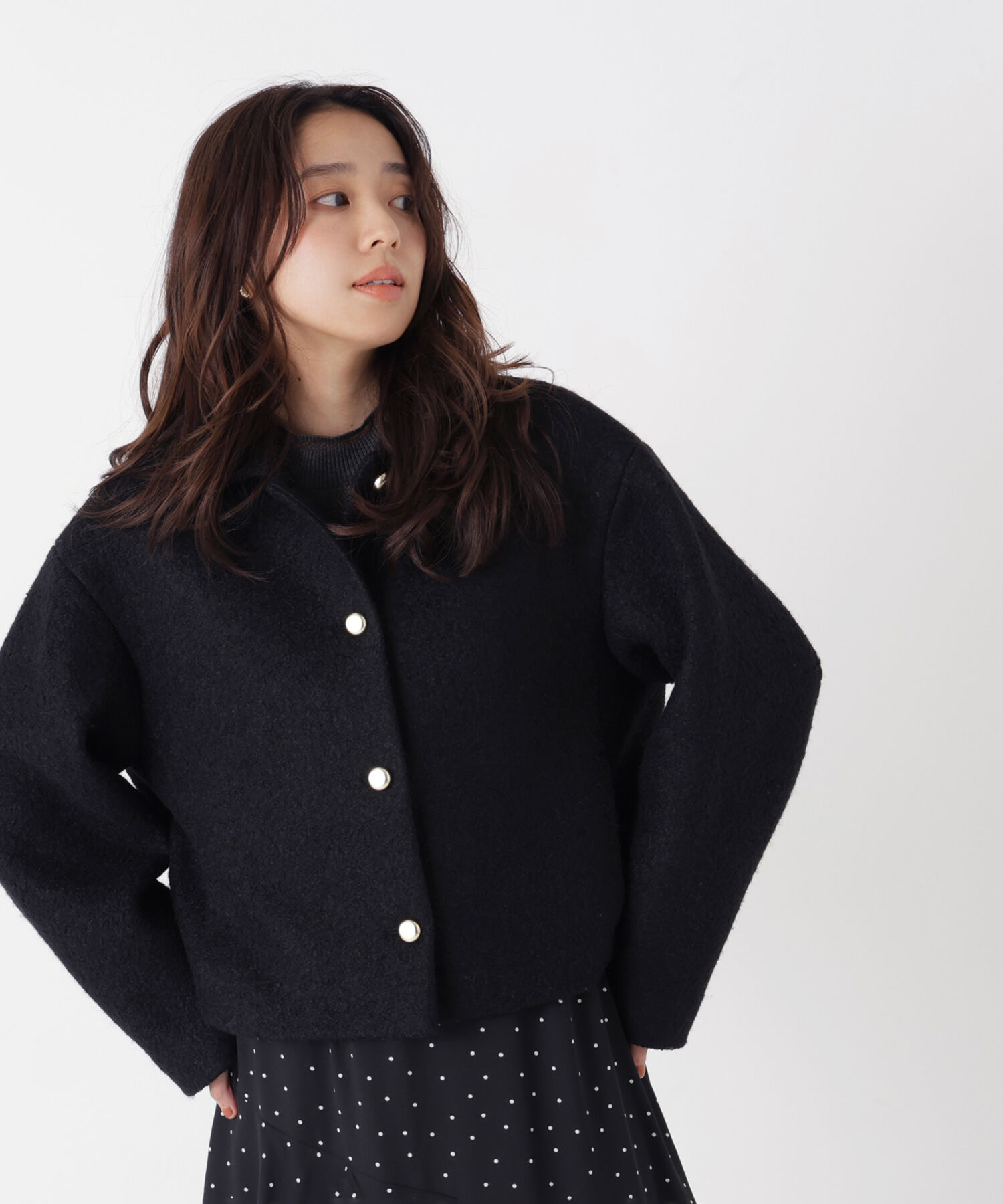  「ブークレーステンカラーブルゾン 26AW」|ブルゾン・スタジャン|