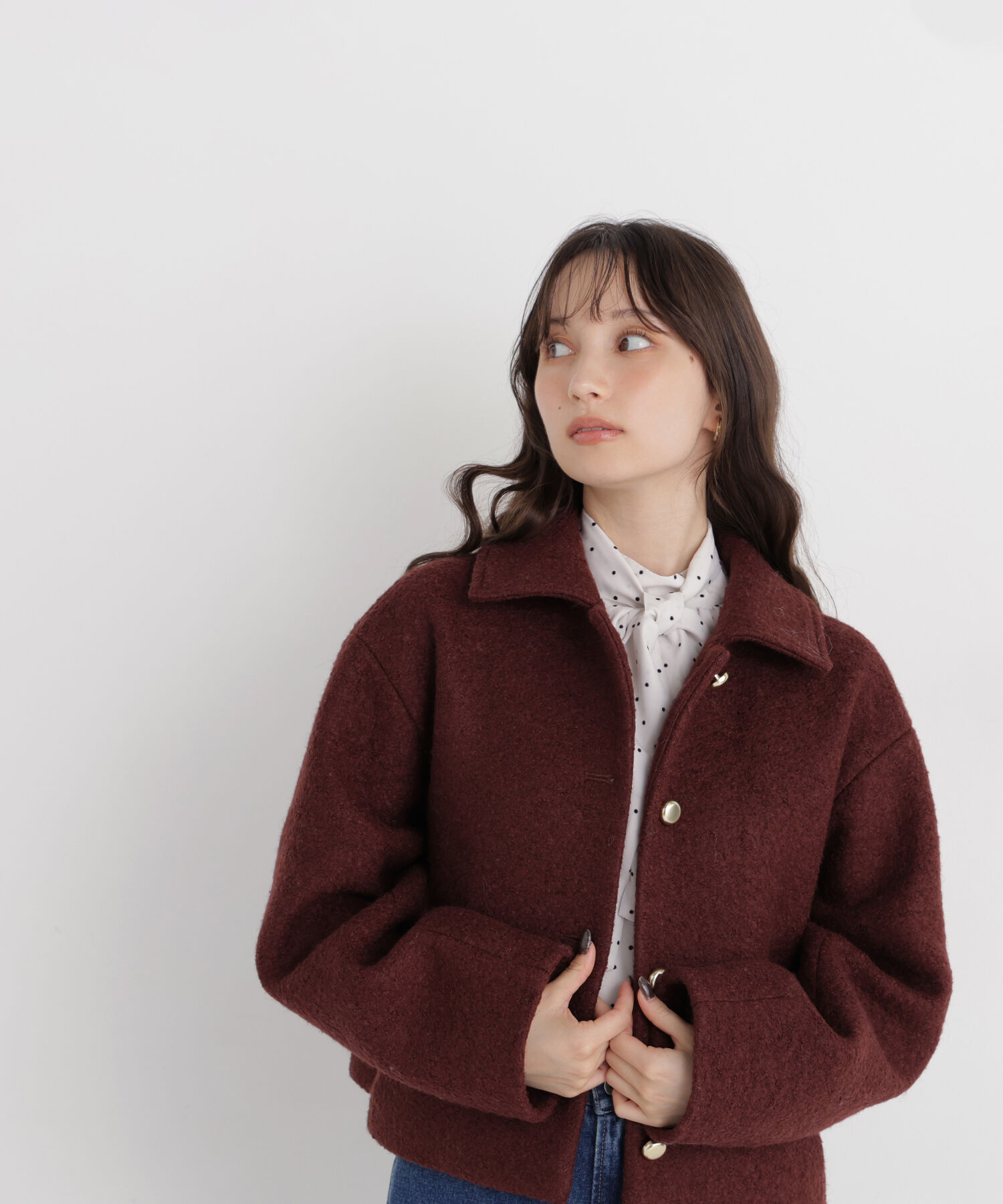  「ブークレーステンカラーブルゾン 26AW」|ブルゾン・スタジャン|