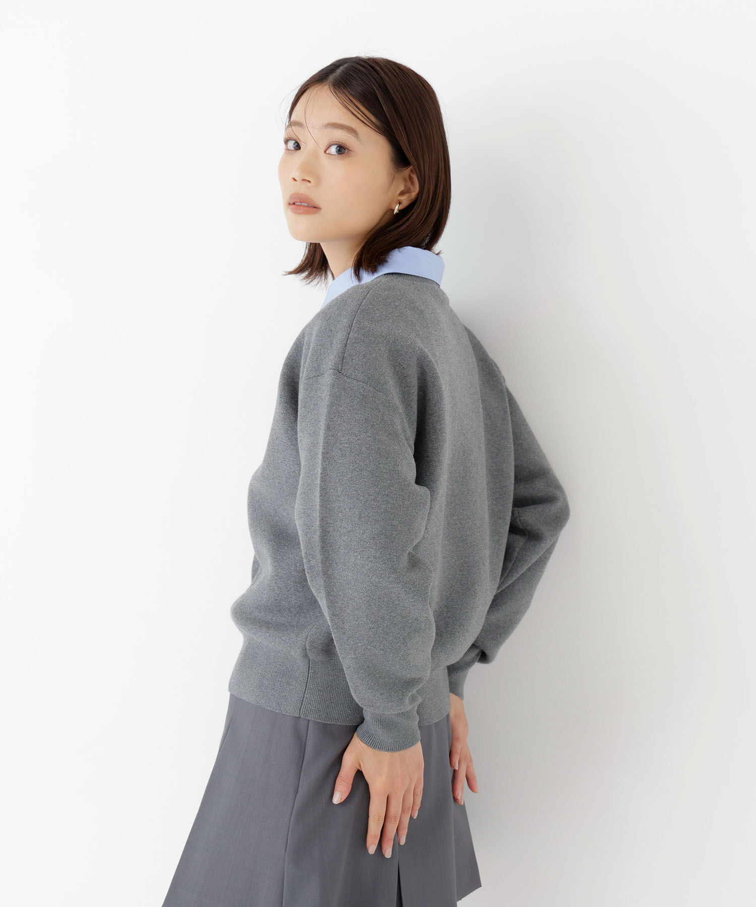  「＜Oggi.jp掲載＞ダブルジャガードロゴニット」|ニット・セーター|