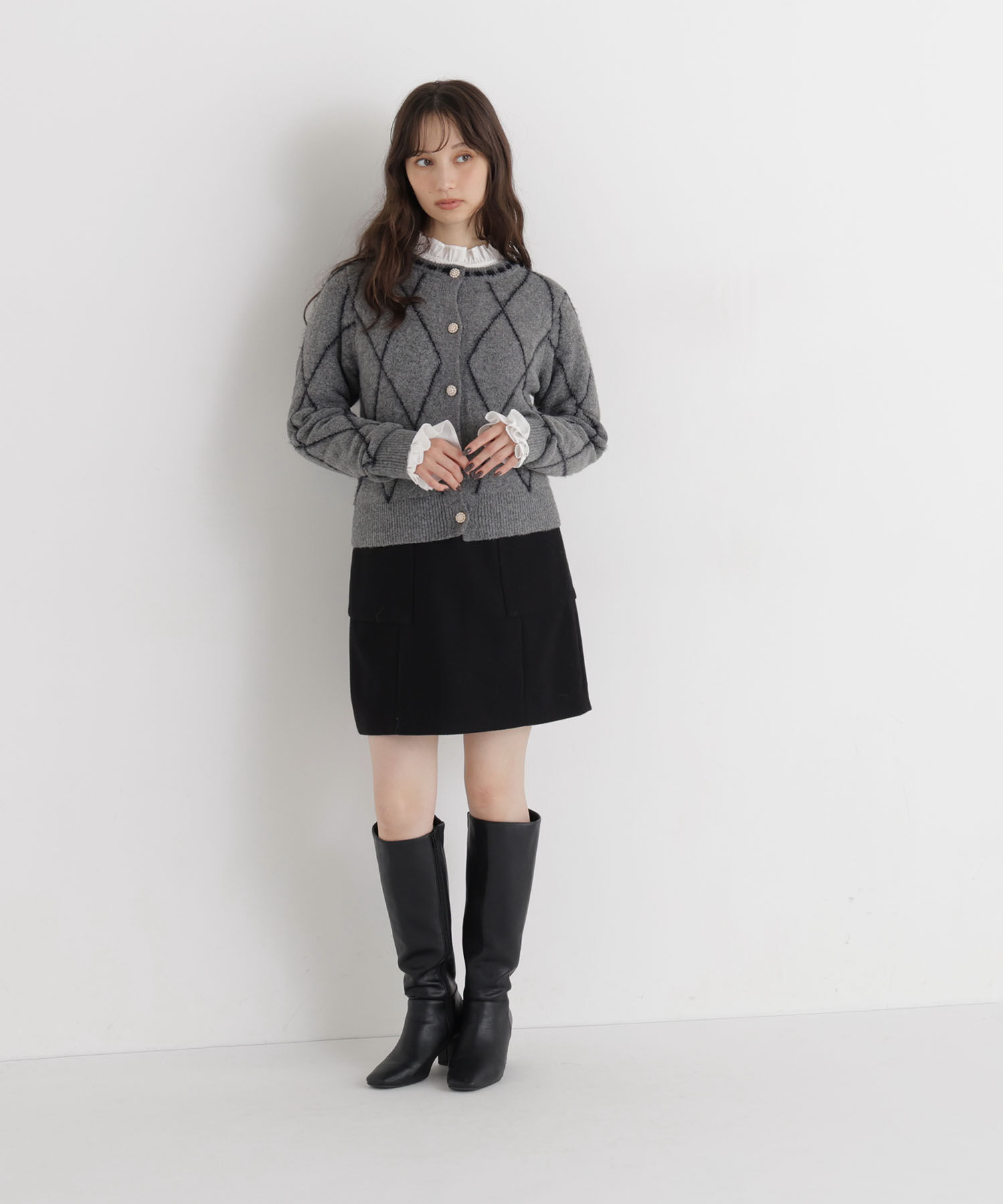  「＜ちょうど、いい服＞大人がはけるミニスカート　26FW」|スカート|