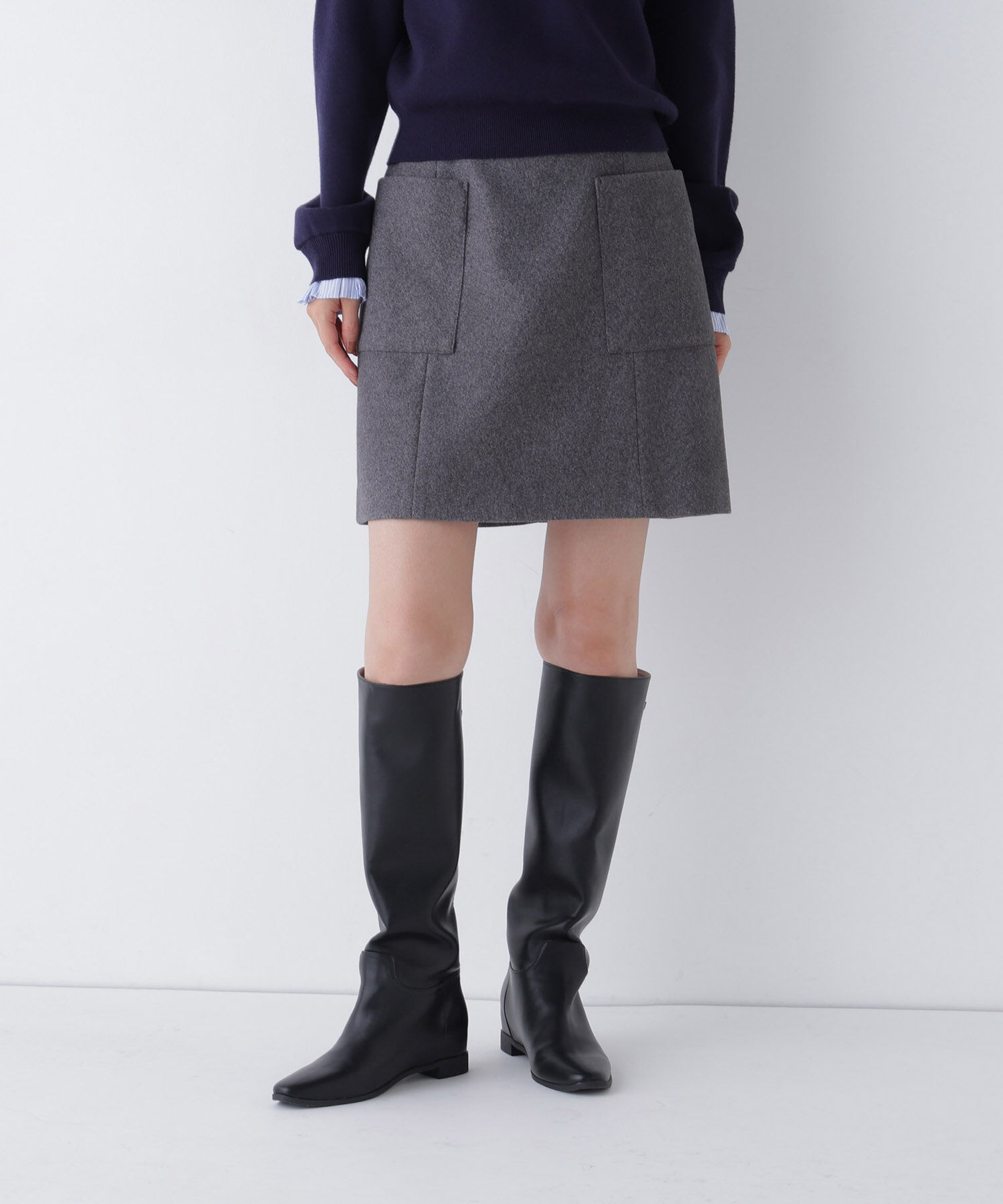  「＜ちょうど、いい服＞大人がはけるミニスカート　26FW」|スカート|