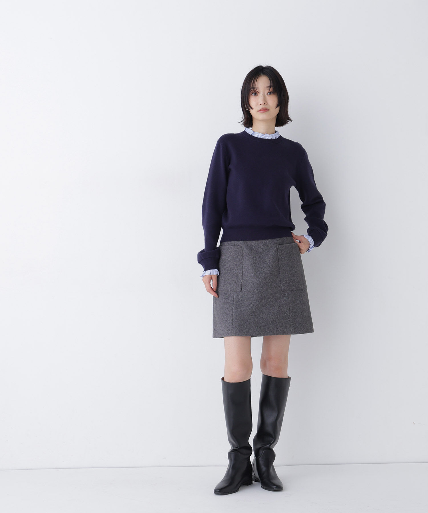  「＜ちょうど、いい服＞大人がはけるミニスカート　26FW」|スカート|