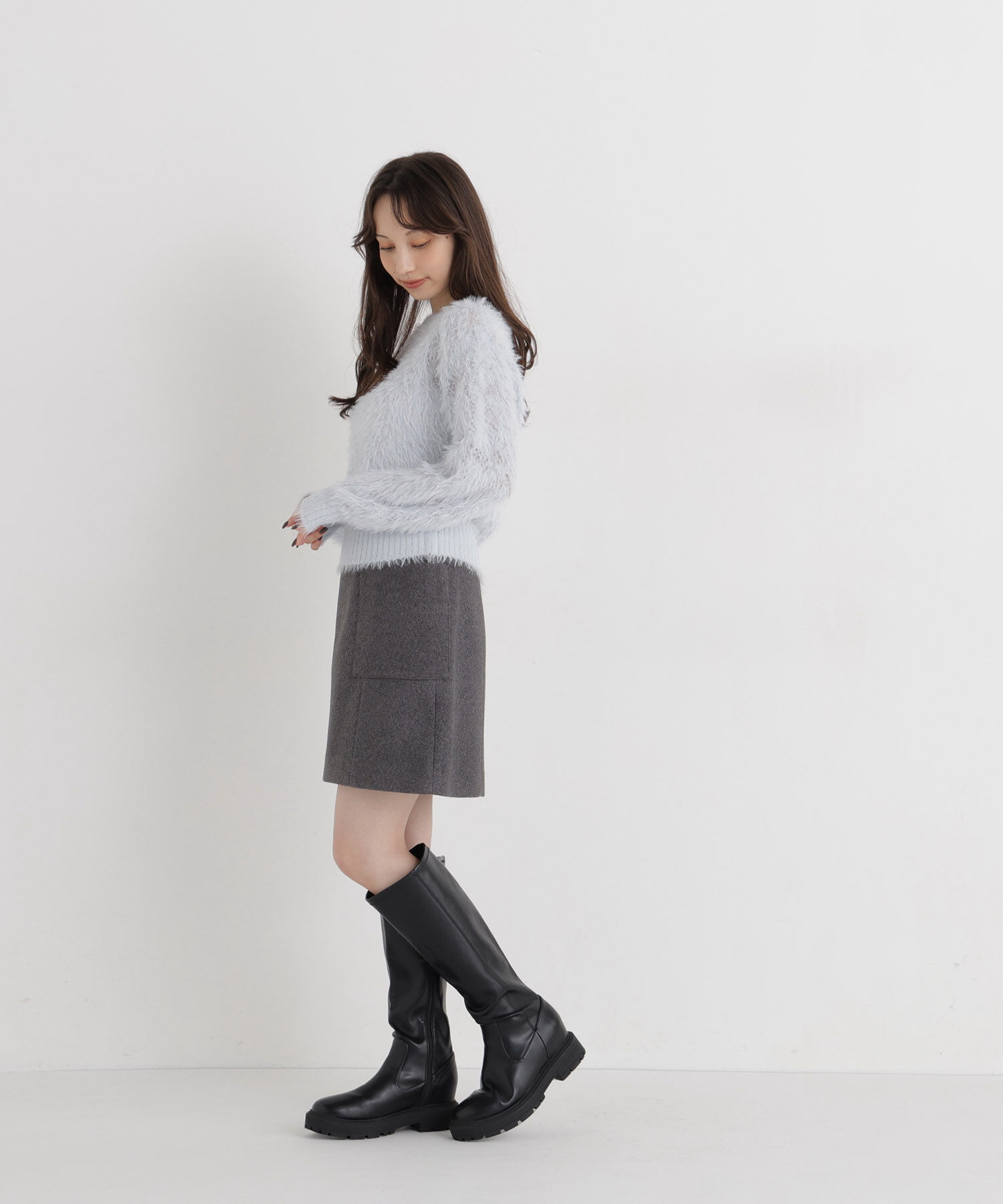  「＜ちょうど、いい服＞大人がはけるミニスカート　26FW」|スカート|