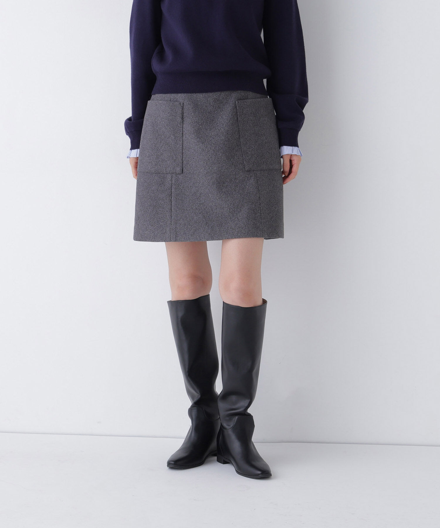  「＜ちょうど、いい服＞大人がはけるミニスカート　26FW」|スカート|