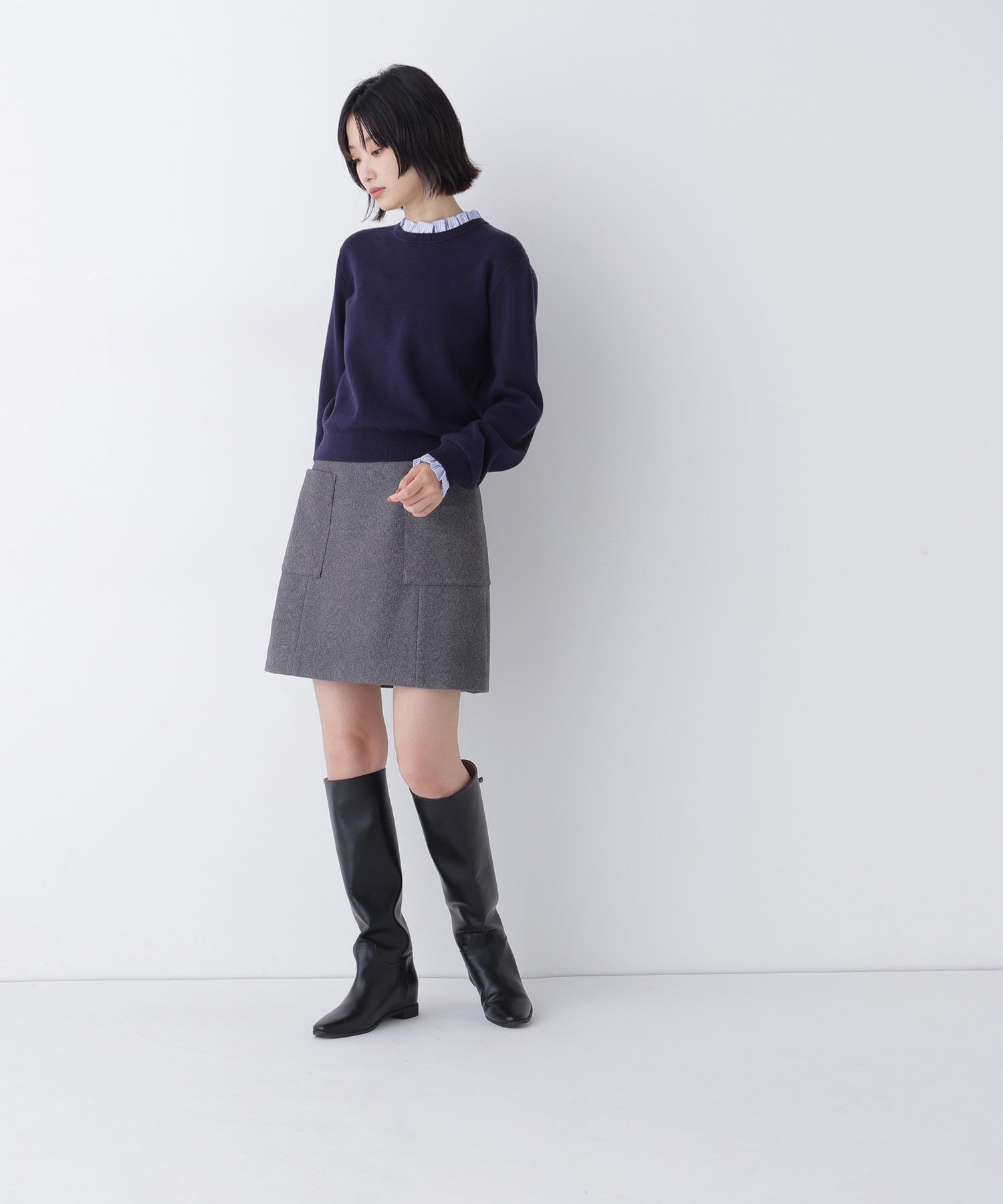  「＜ちょうど、いい服＞大人がはけるミニスカート　26FW」|スカート|