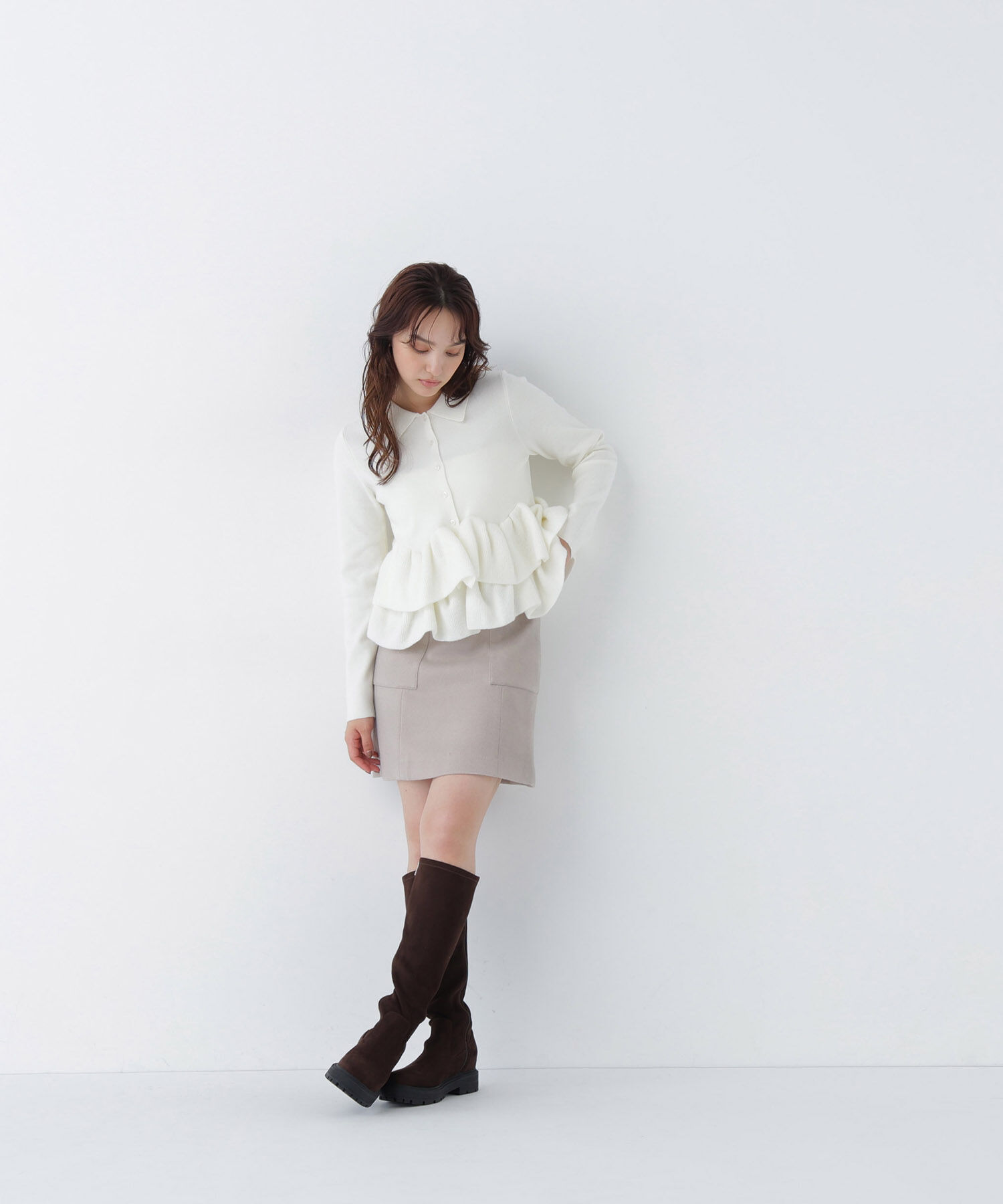  「＜ちょうど、いい服＞大人がはけるミニスカート　26FW」|スカート|