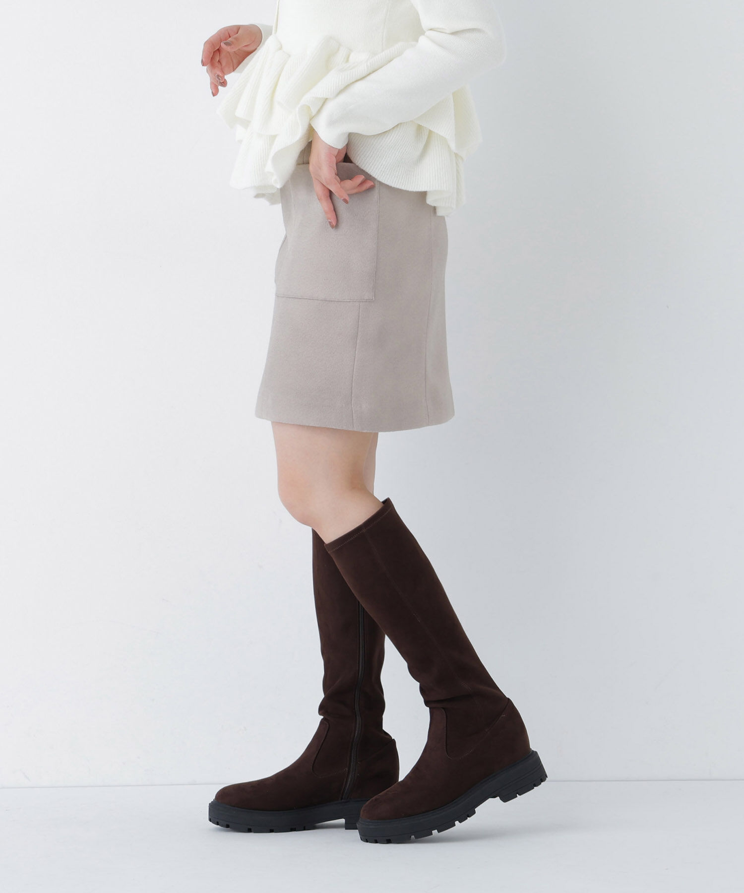  「＜ちょうど、いい服＞大人がはけるミニスカート　26FW」|スカート|