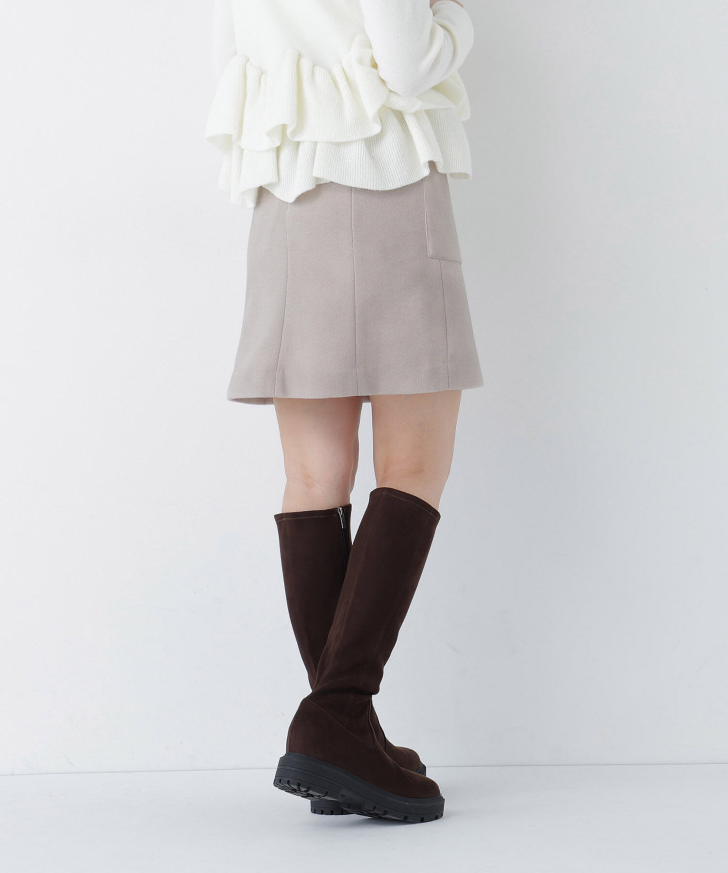  「＜ちょうど、いい服＞大人がはけるミニスカート　26FW」|スカート|