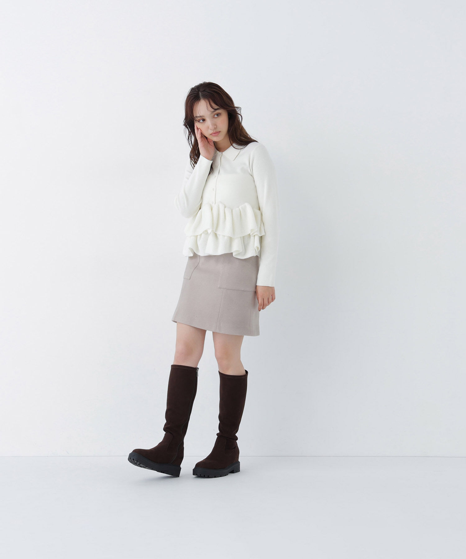  「＜ちょうど、いい服＞大人がはけるミニスカート　26FW」|スカート|