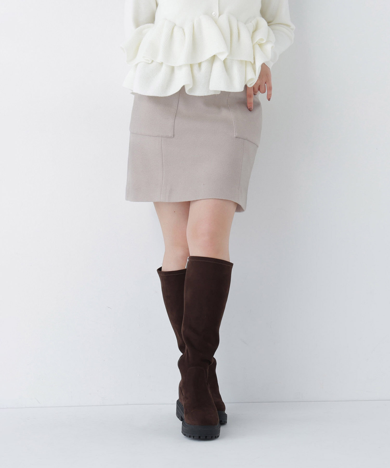  「＜ちょうど、いい服＞大人がはけるミニスカート　26FW」|スカート|